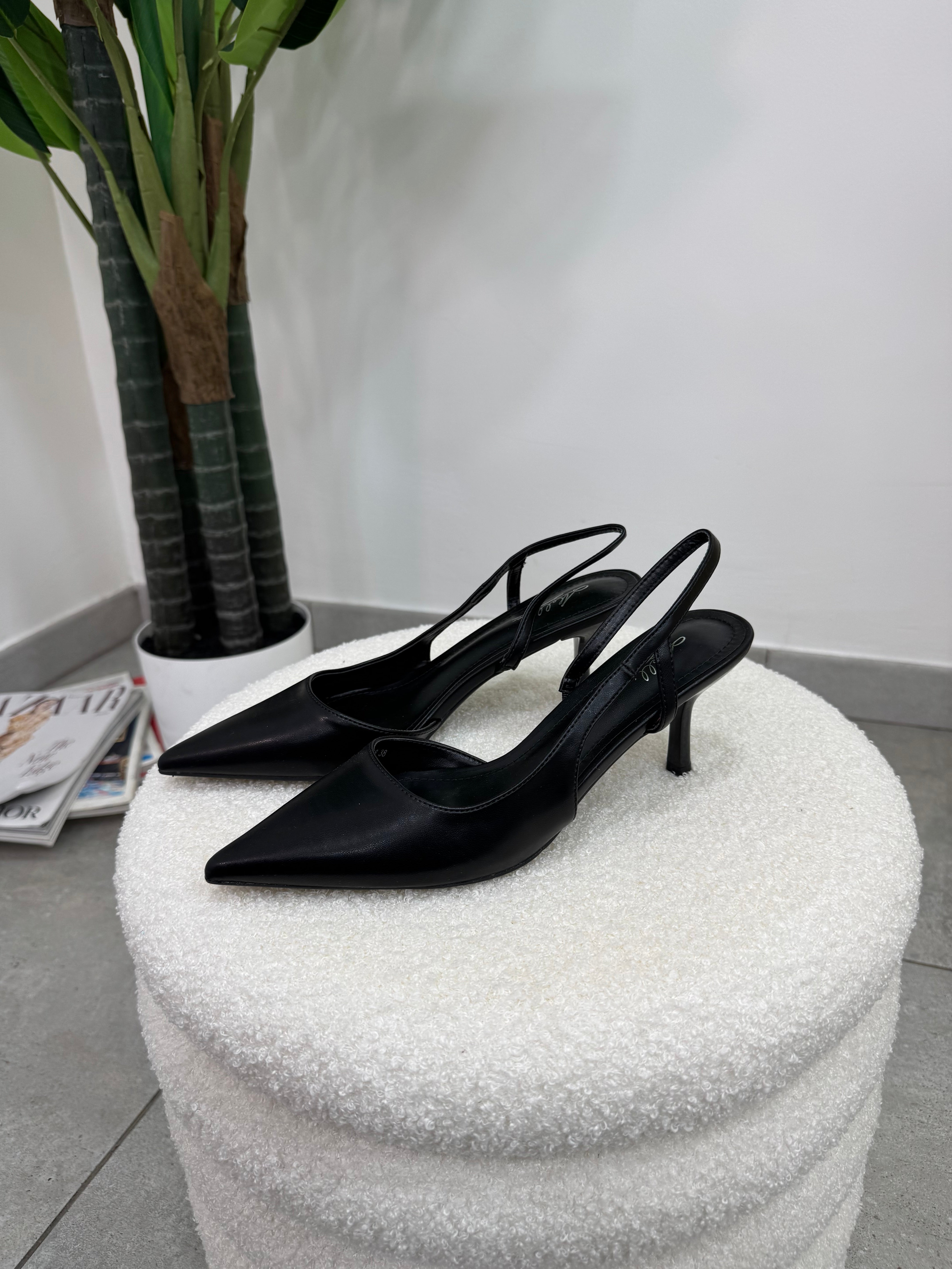 Slingback Classy Nero