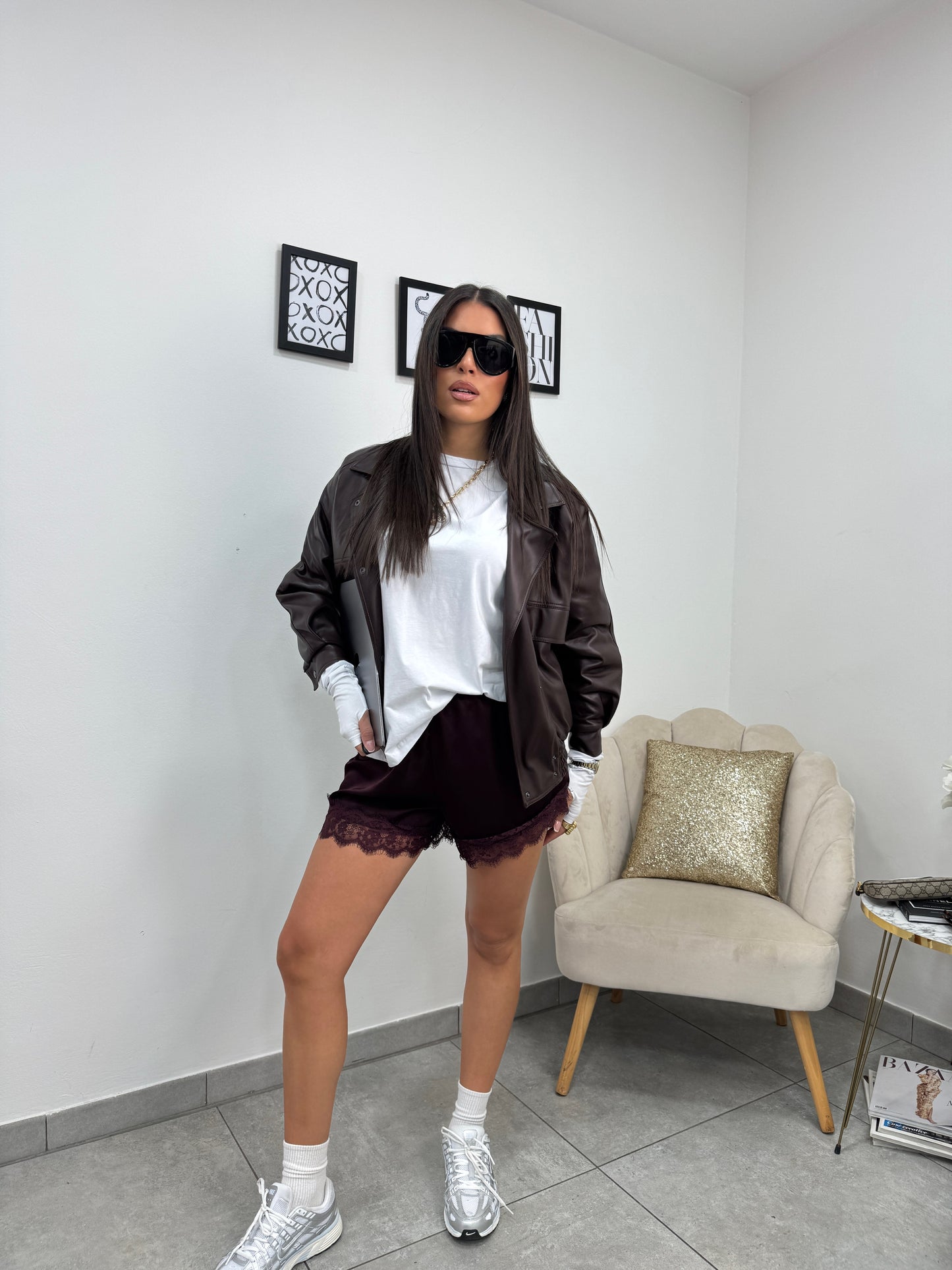 Shorts Raso Burgundy