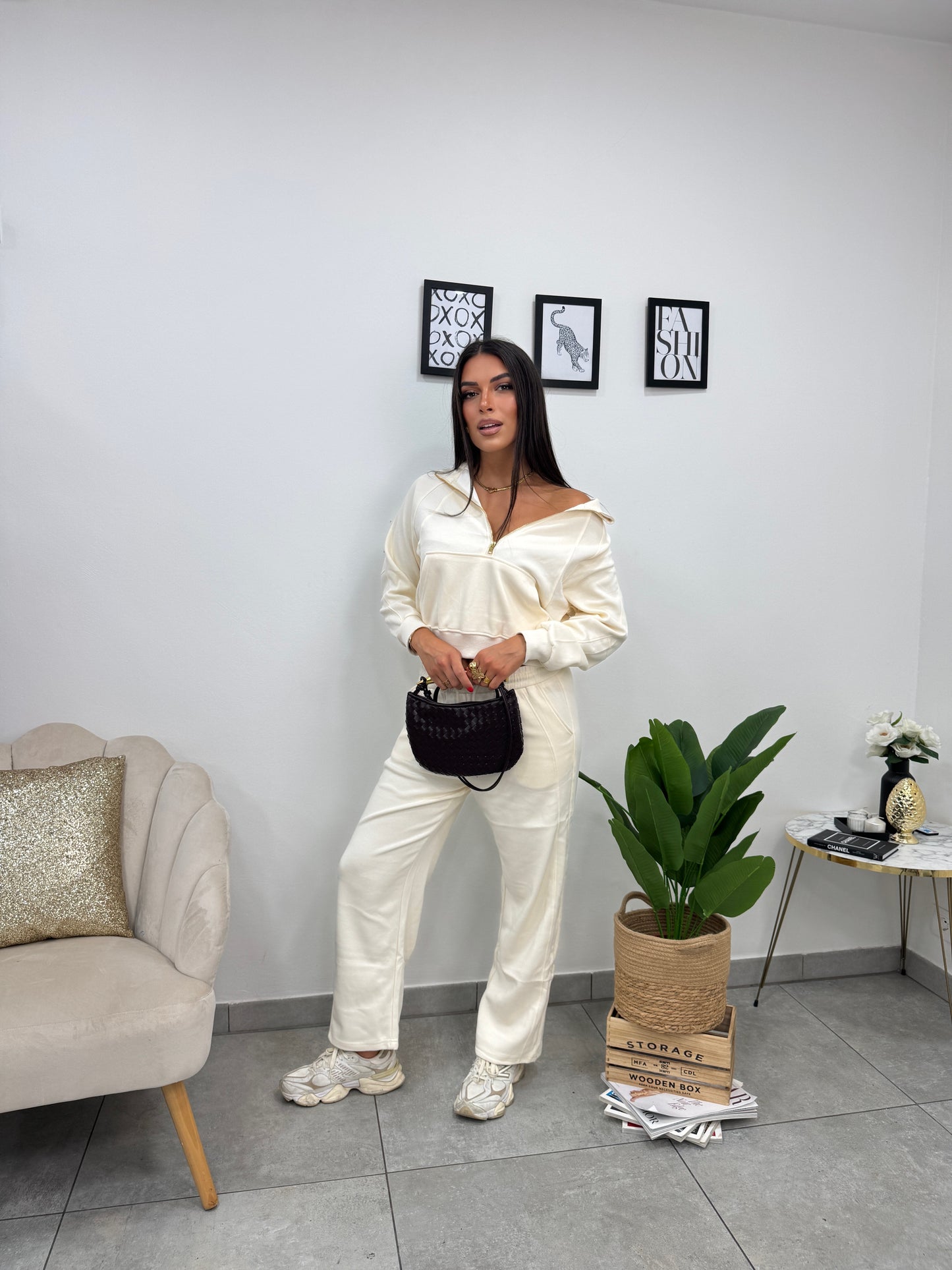 Cordset Tuta Comfy Panna