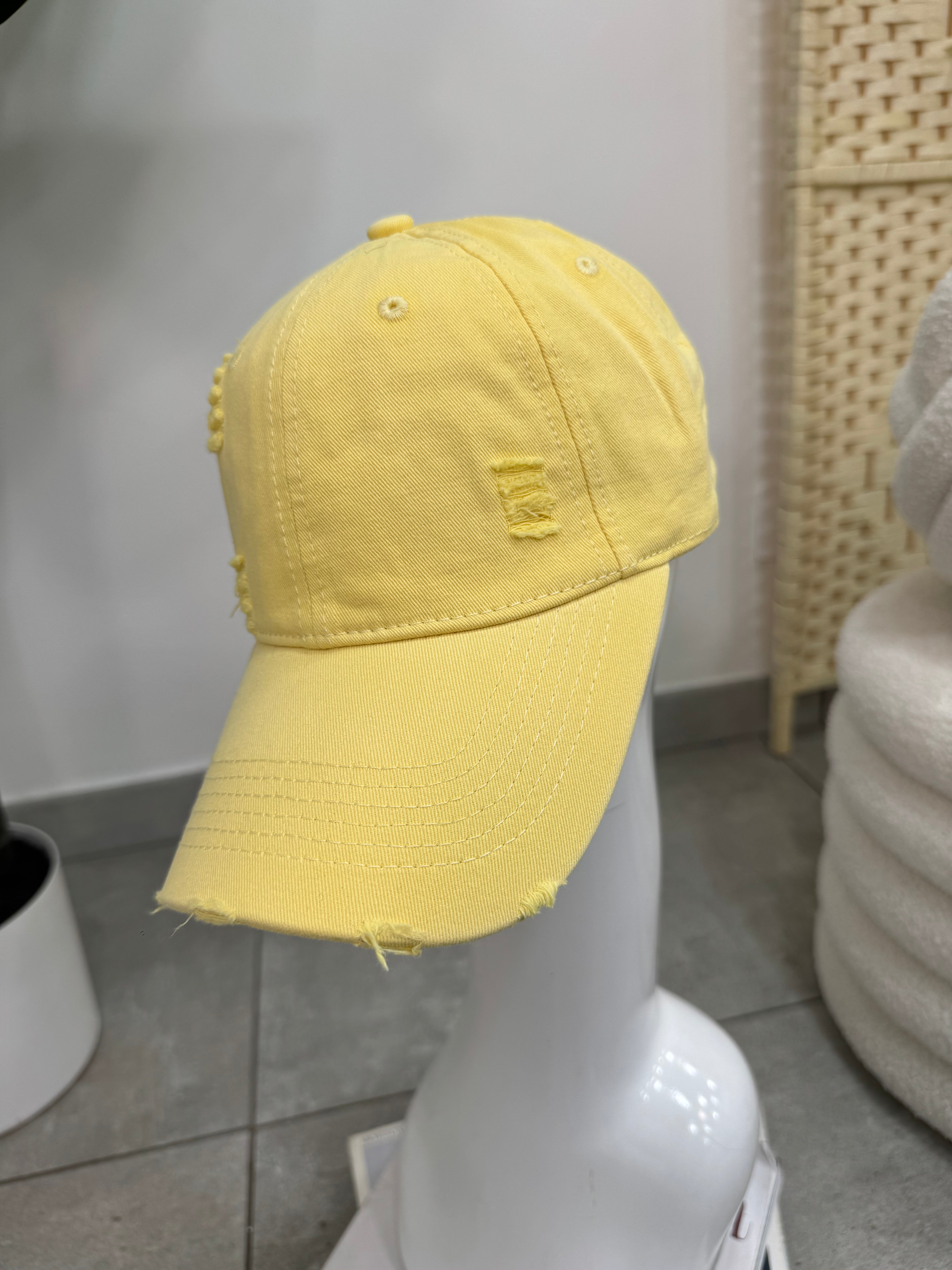 Berretto Denim Giallo