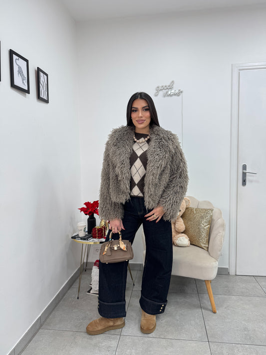 Ecopelliccia Crazy Beige