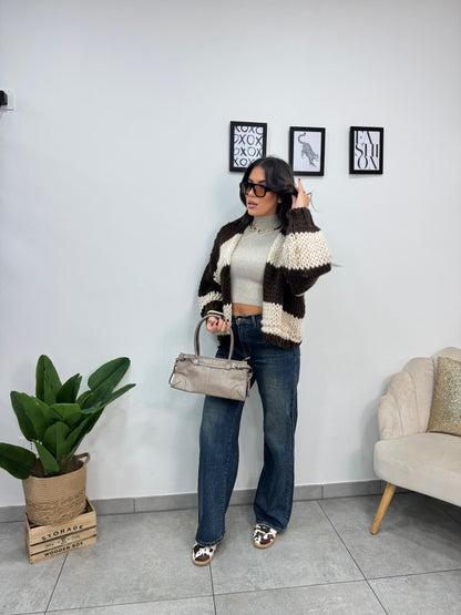 Cardigan Fluffy Beige