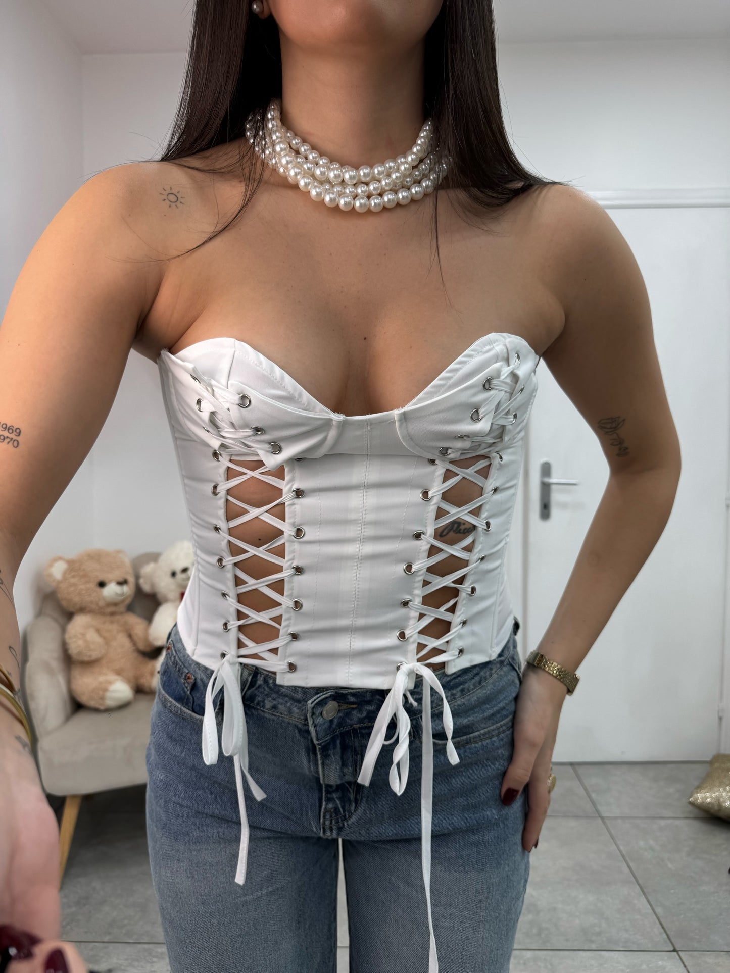Corsetto Strings Bianco