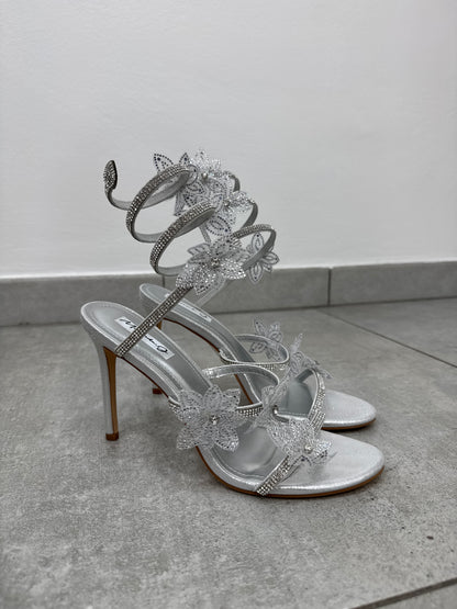 Sandali Flowers Silver
