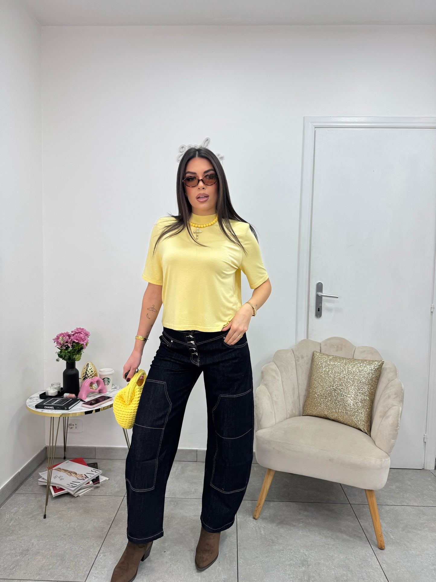 T-Shirt Basic Gialla