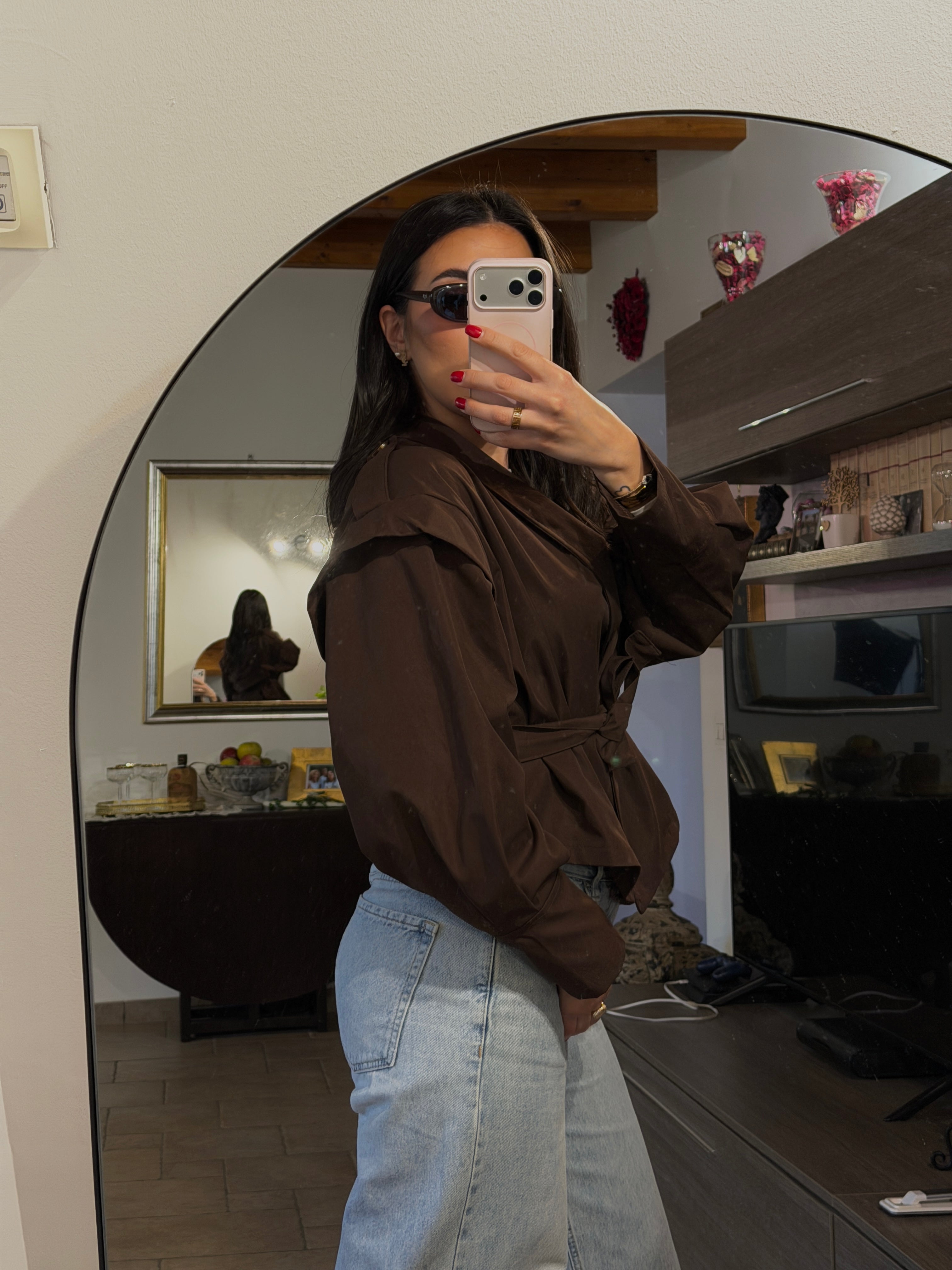 Trench Tessa Marrone