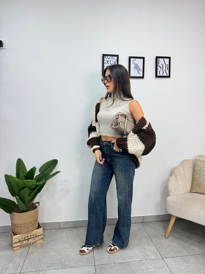 Cardigan Fluffy Beige