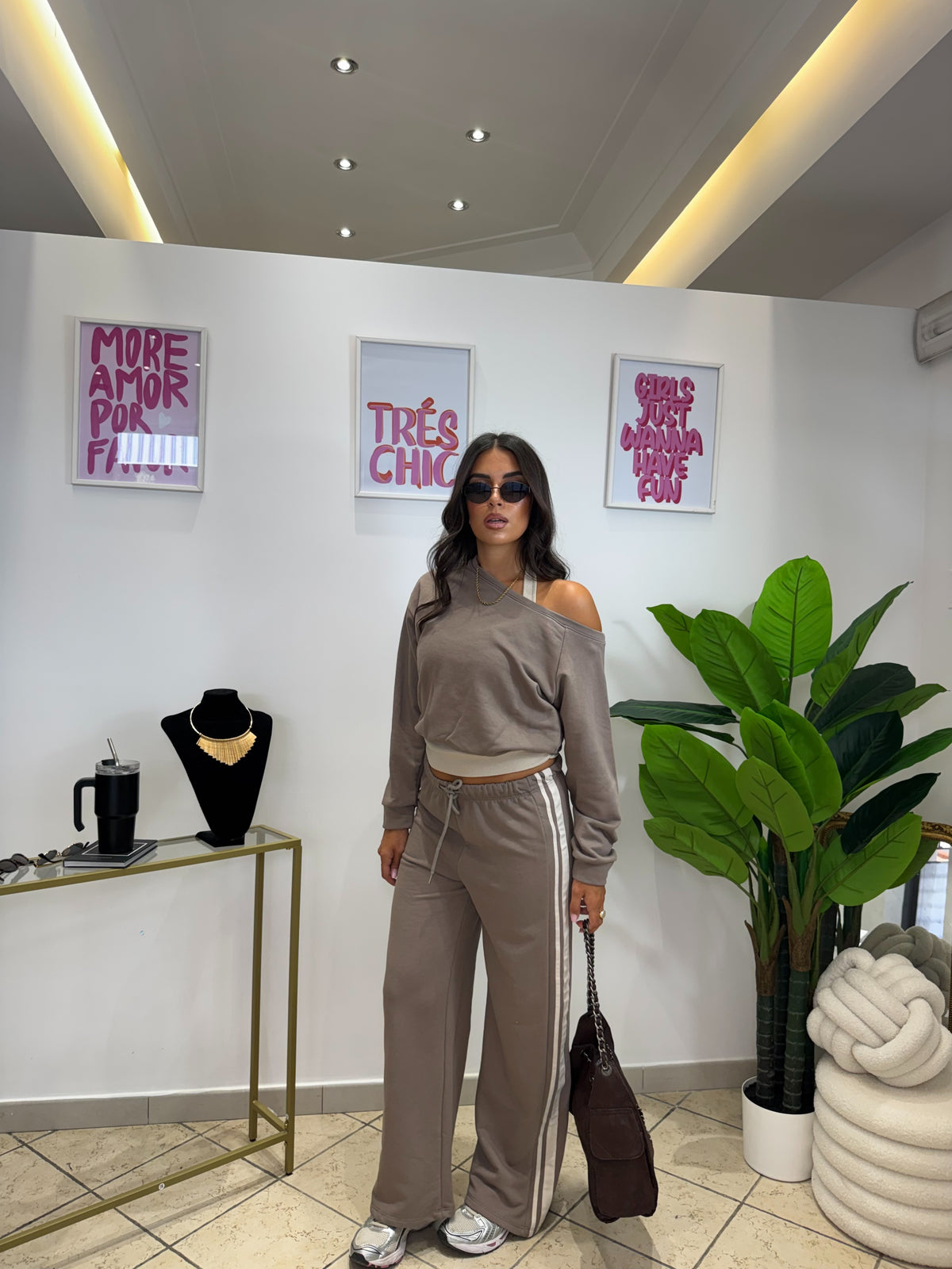 Panta Tuta Virgy Fango/Beige