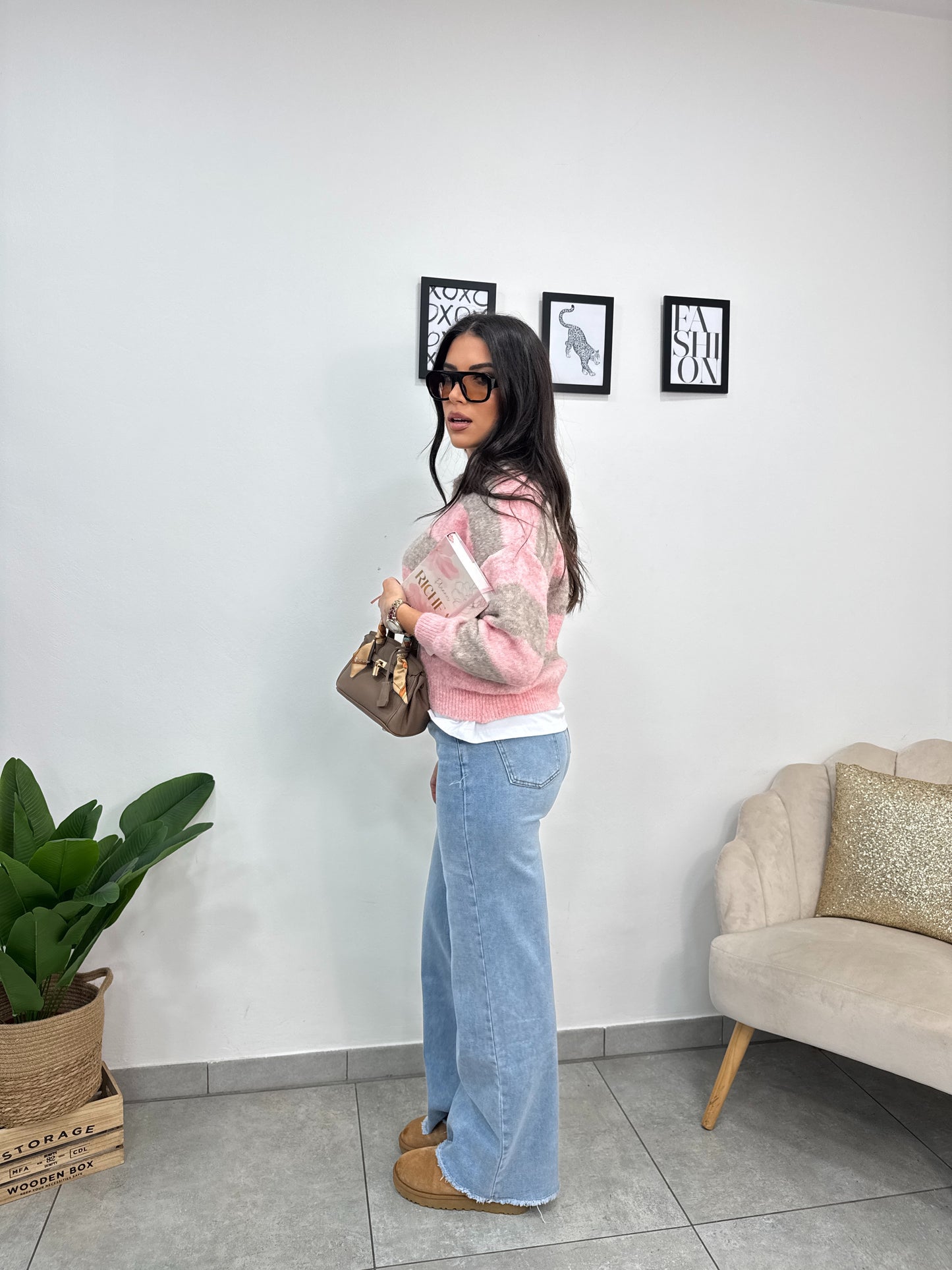 Jeans Wideleg Denim Chiaro