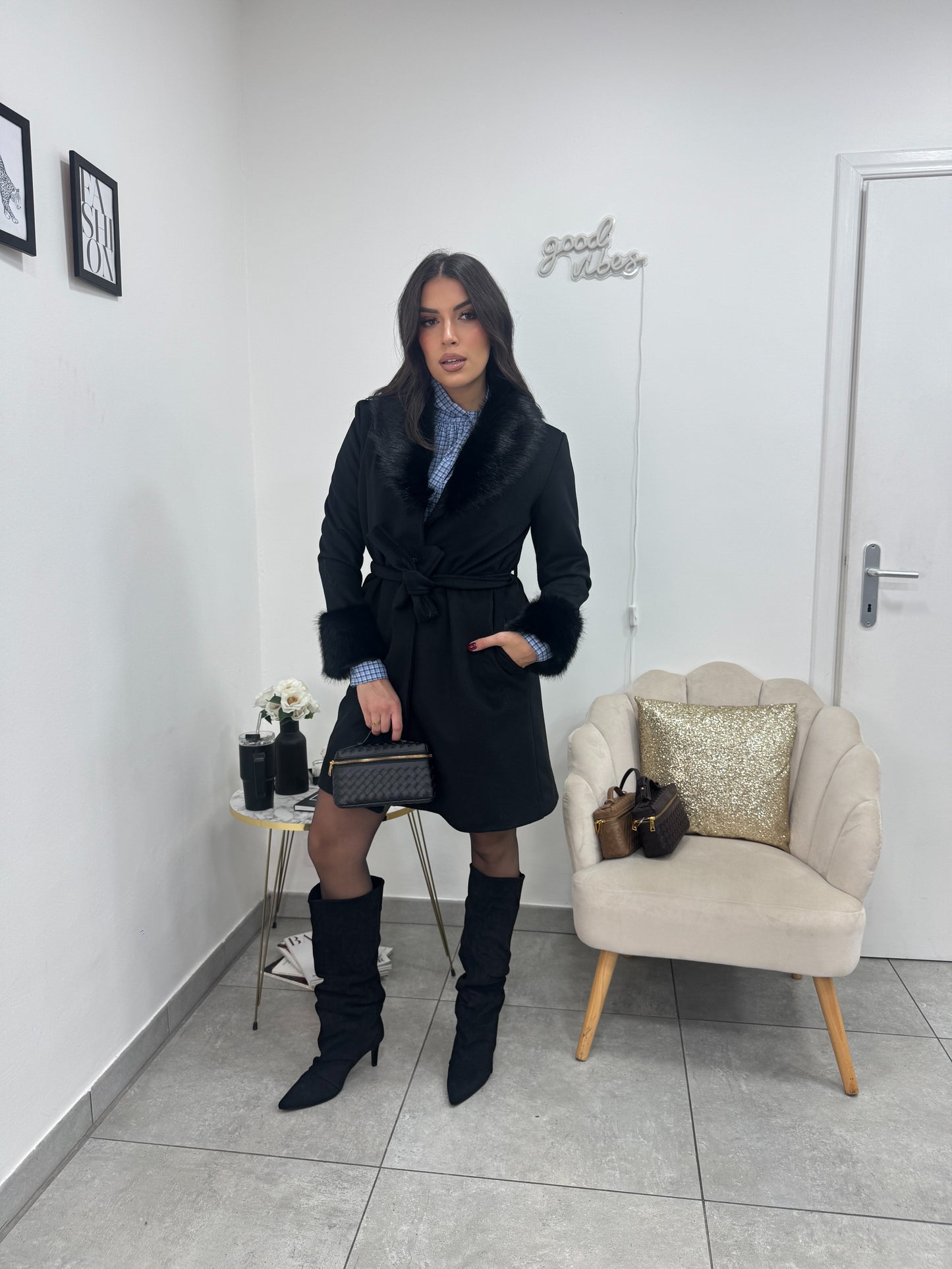 Cappotto Miranda Nero