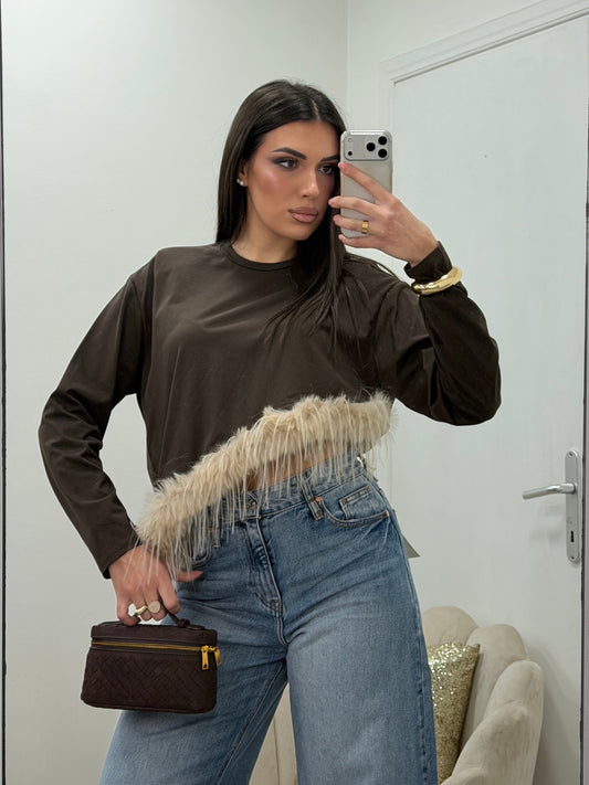 Maglia Plume Marrone