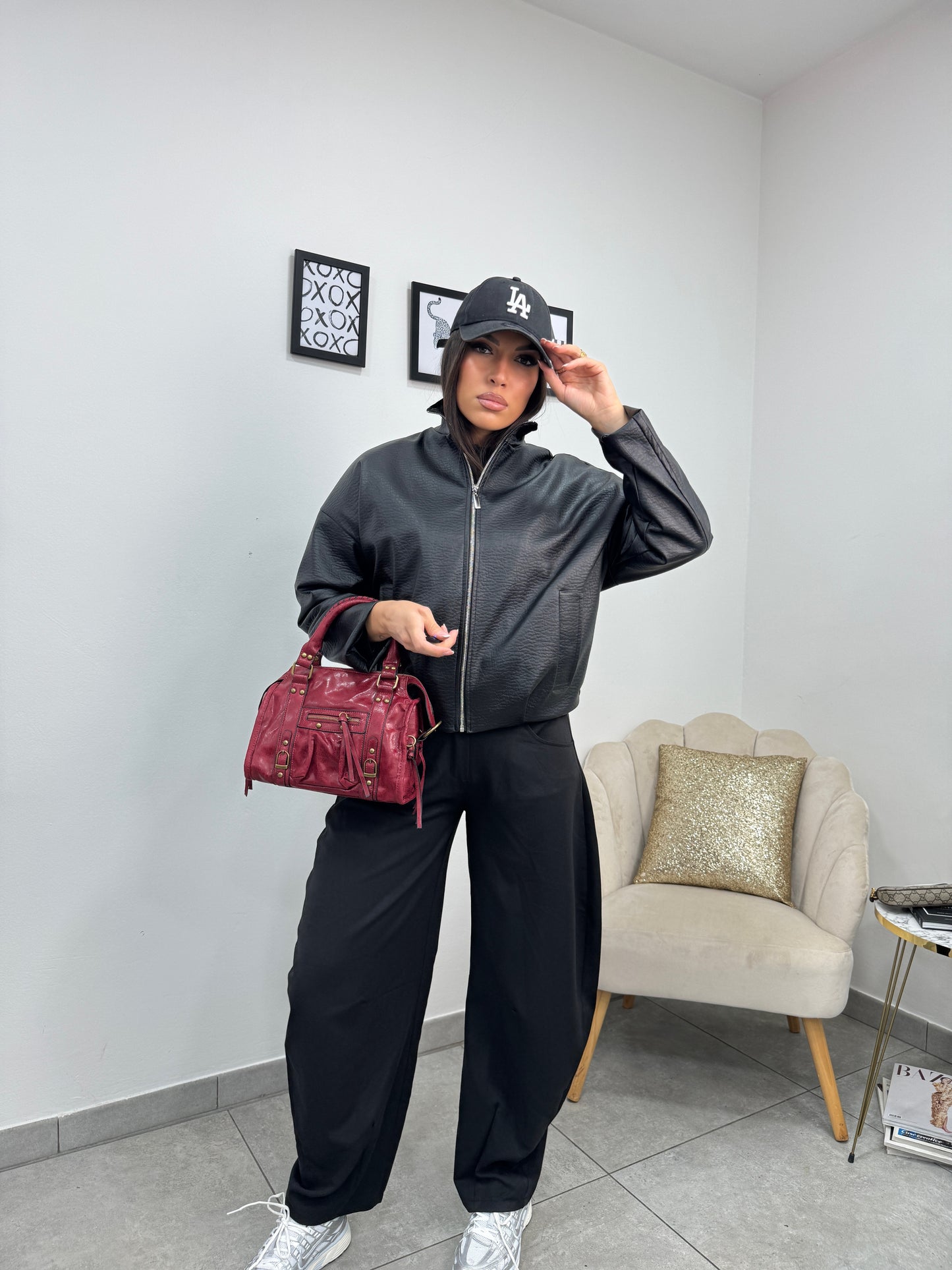 Pantalone Balloon Nero