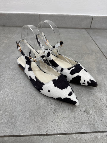 Slingback Flat Cow