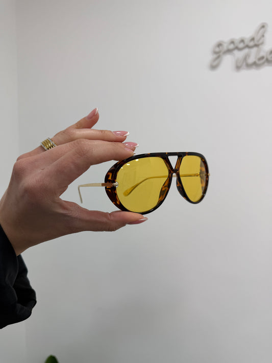 Occhiali Aviator Giallo