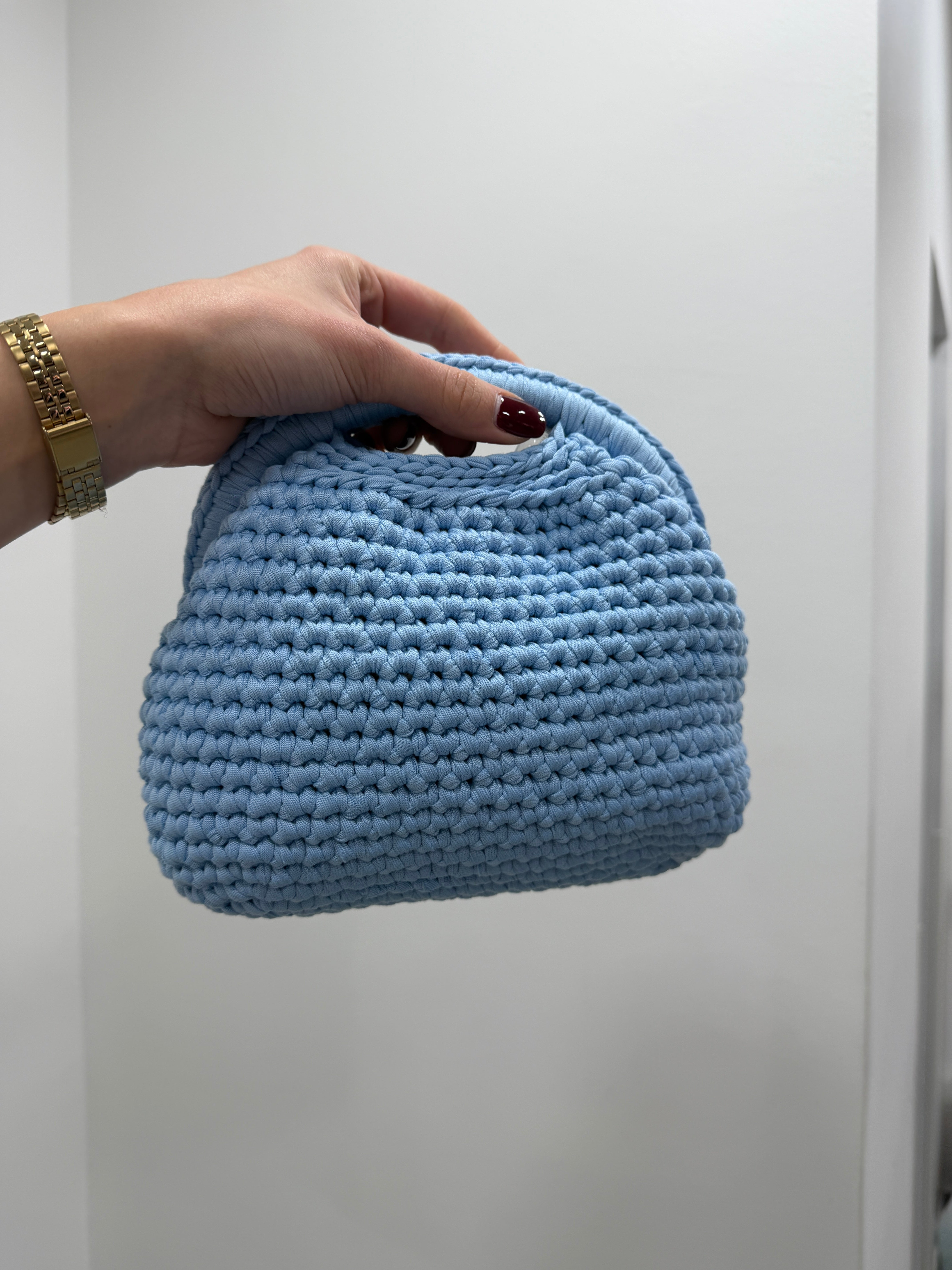 Clutch Bag Crochet Azzurra