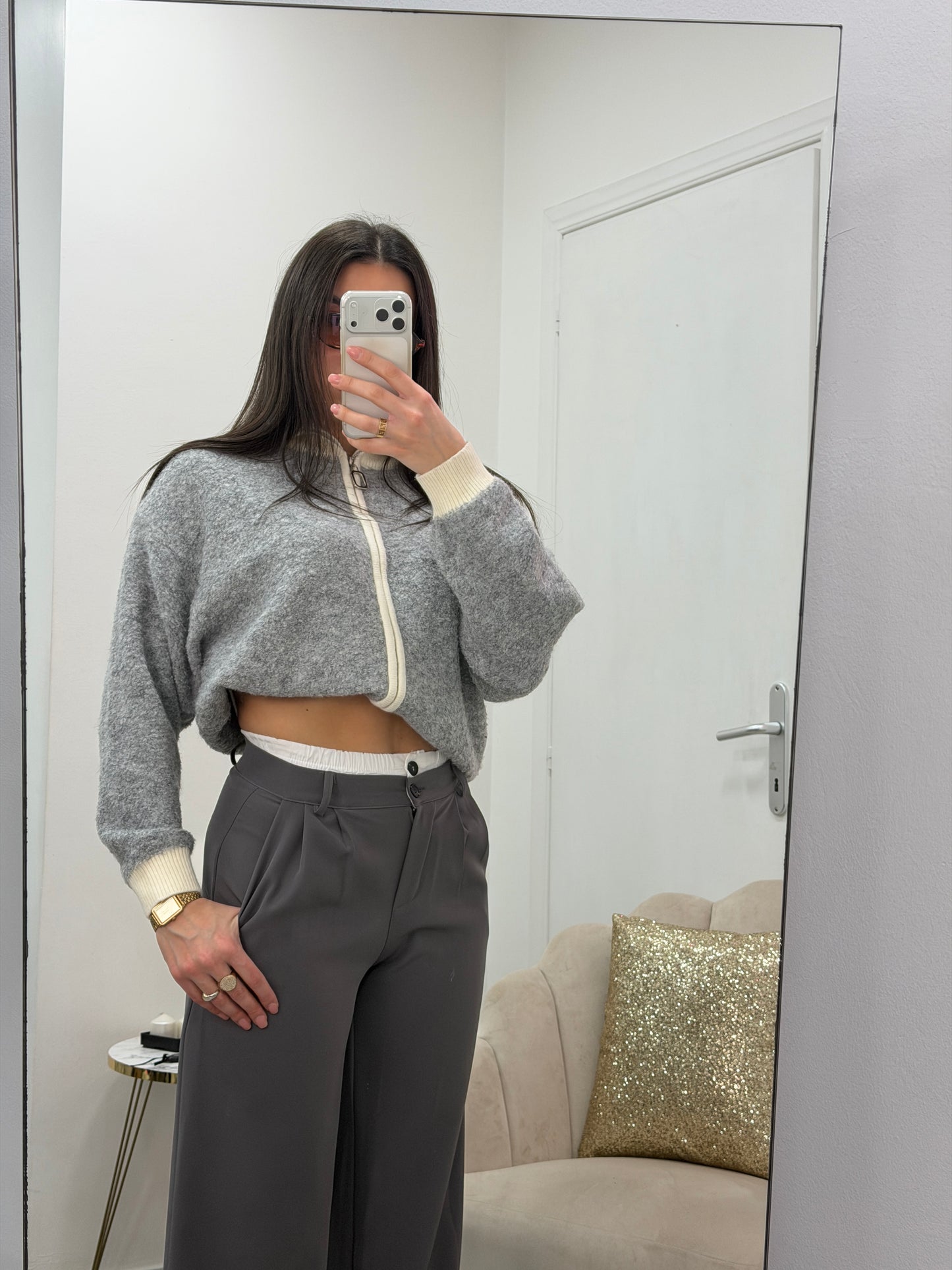 Pantalone Boxer Grigio