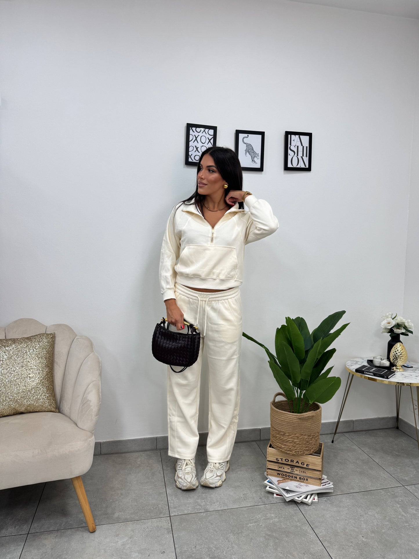 Cordset Tuta Comfy Panna