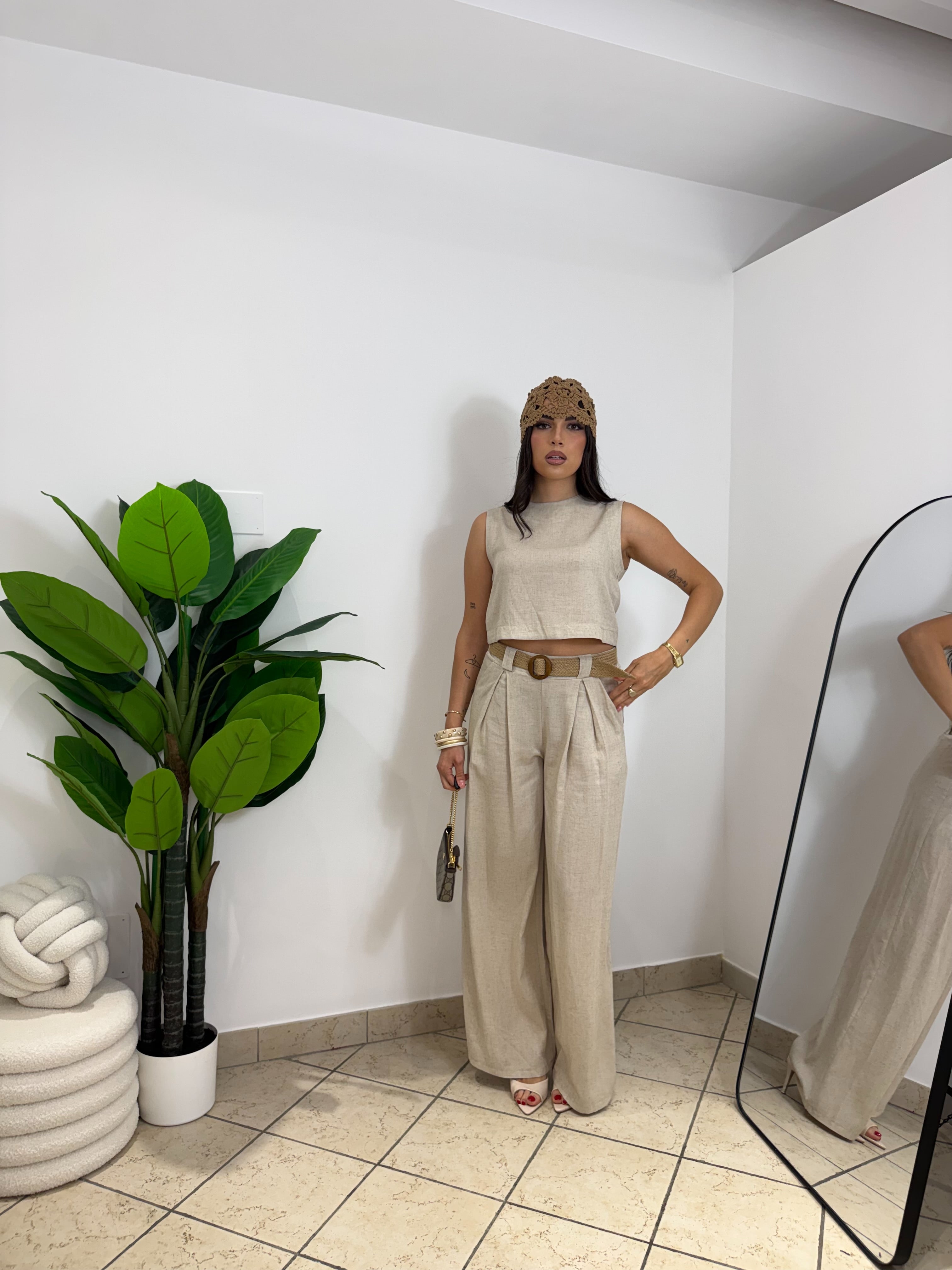 Pantalone Zaphira Beige