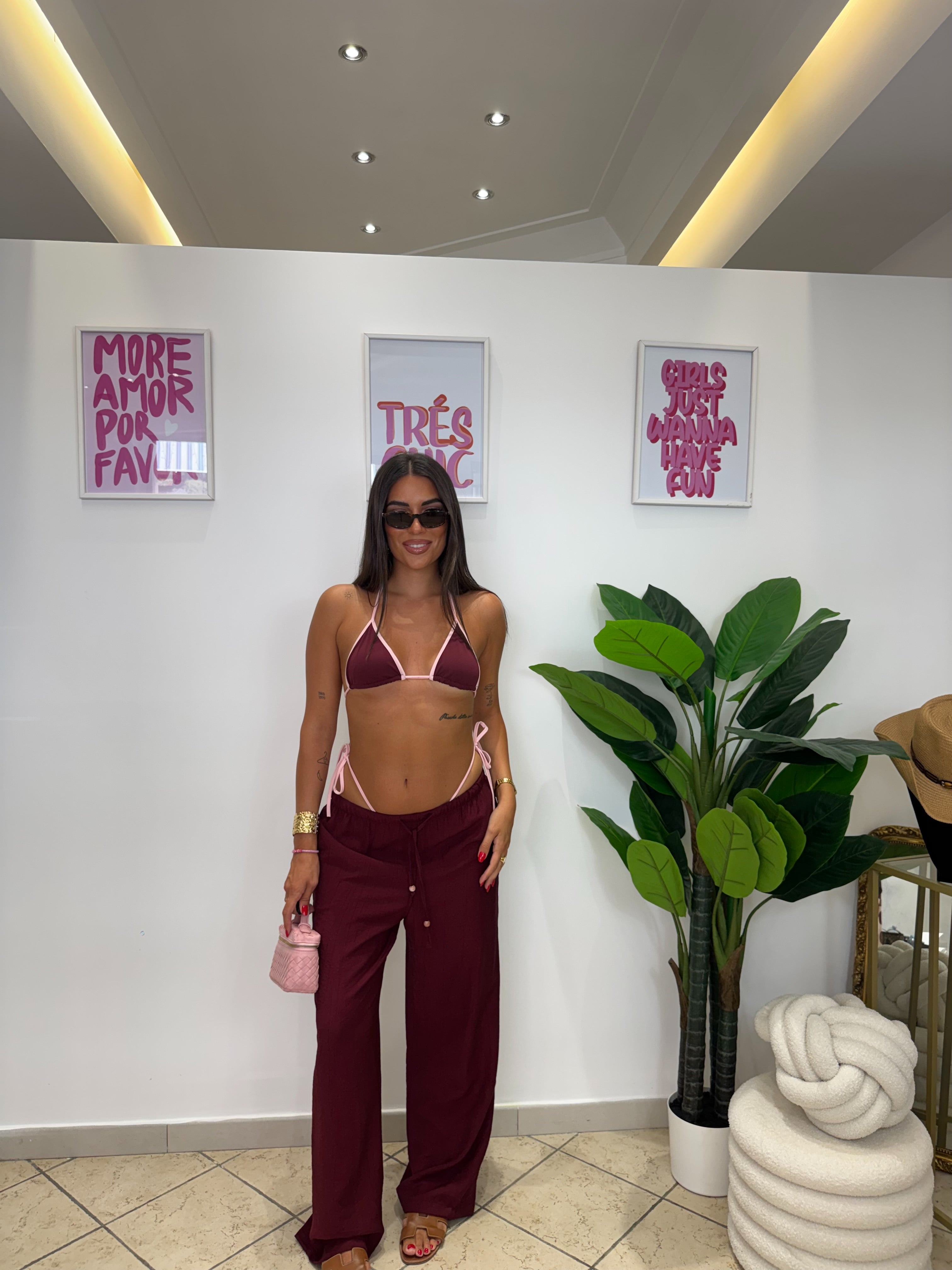 Pantalone Essential Amarena