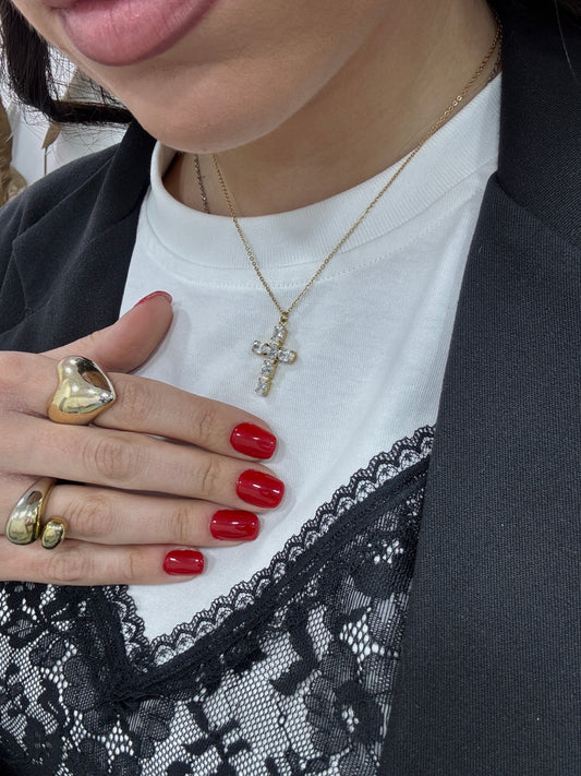Collana Croce Gold