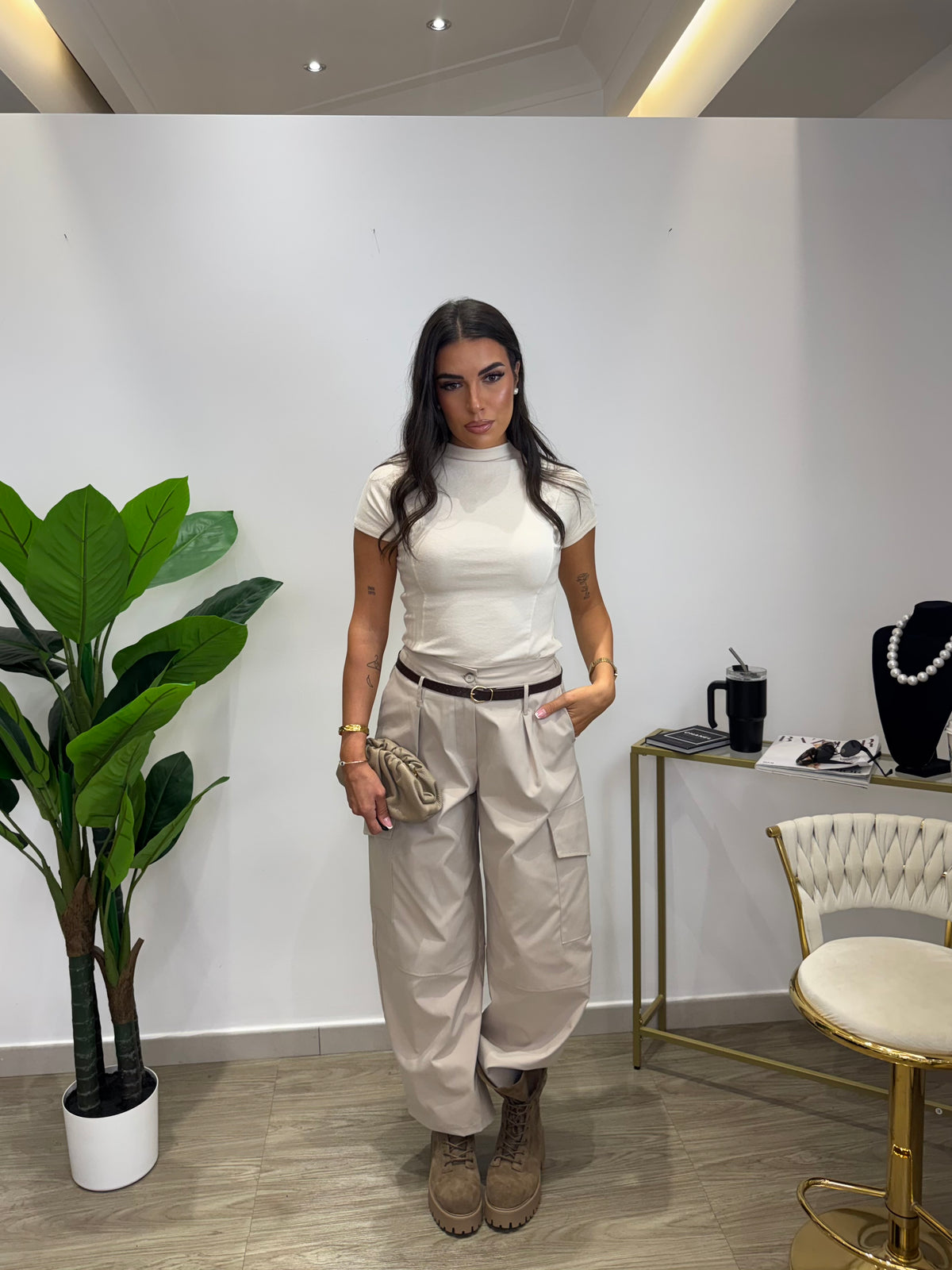 Pantalone Soho Beige