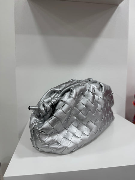 Pouch Bottega Silver