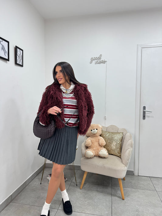 Gonna Plissé Grigia