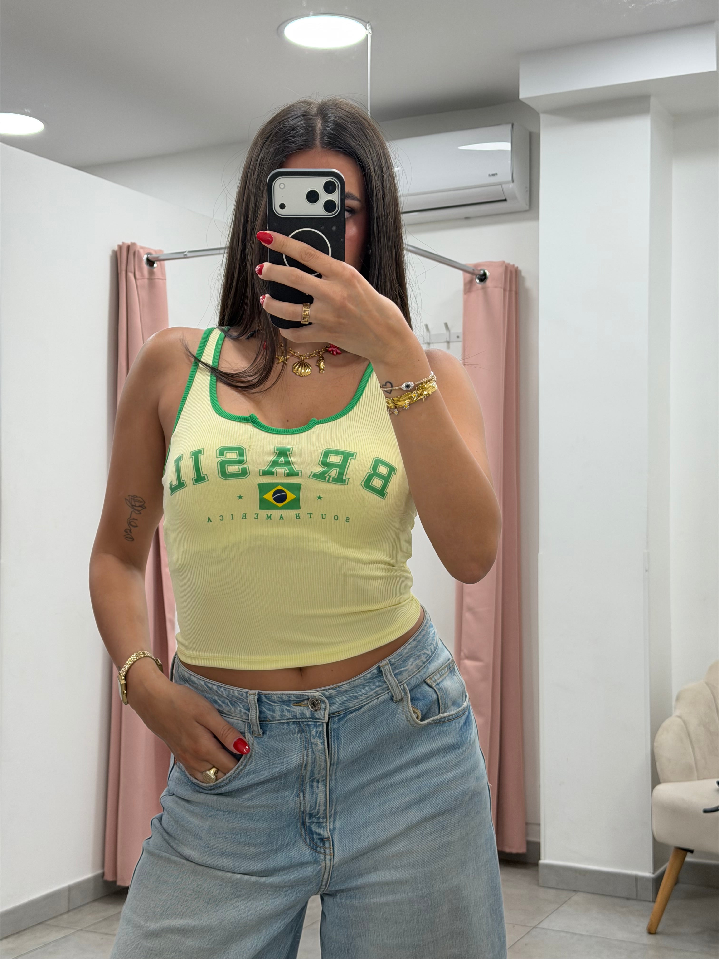 Canotta Brasil Giallo