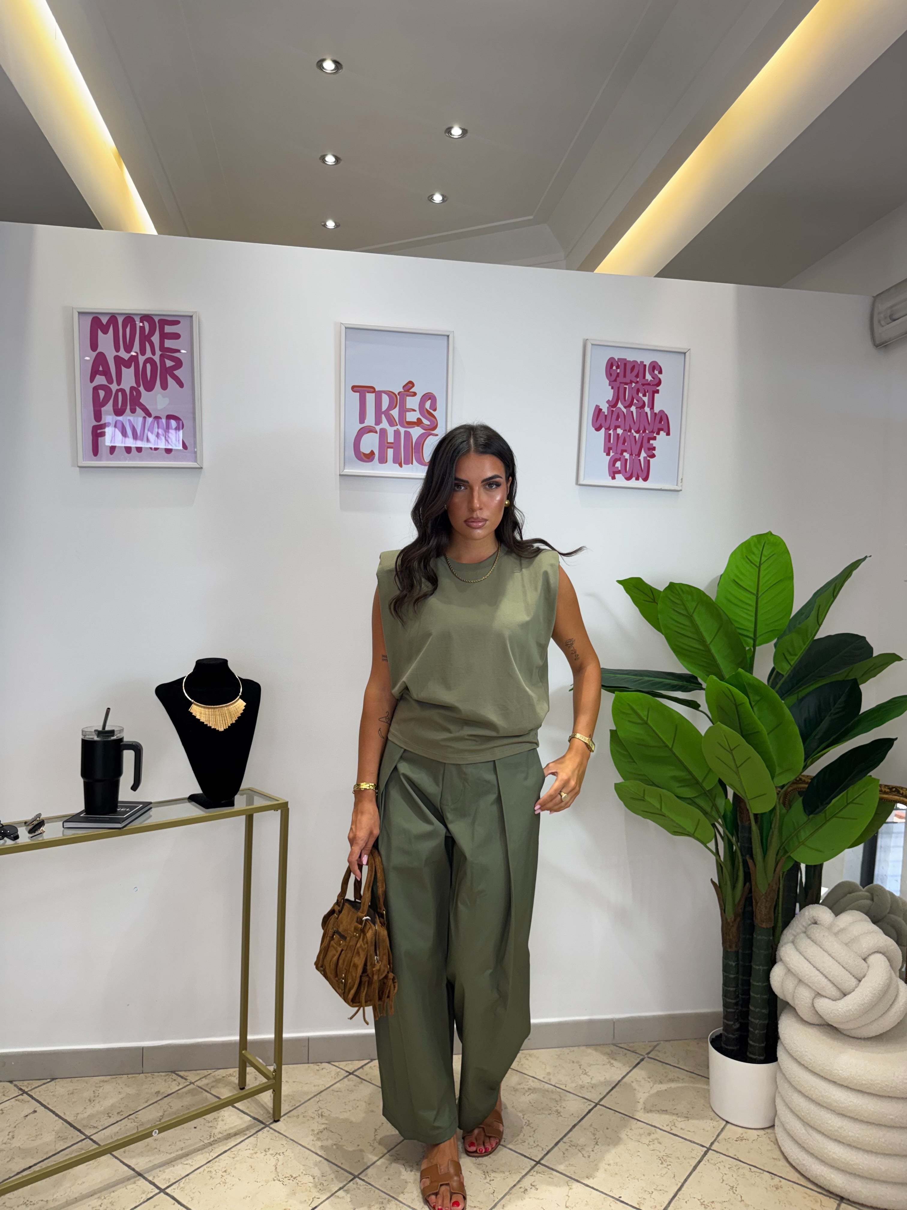 Pantalone Boss Verde Militare