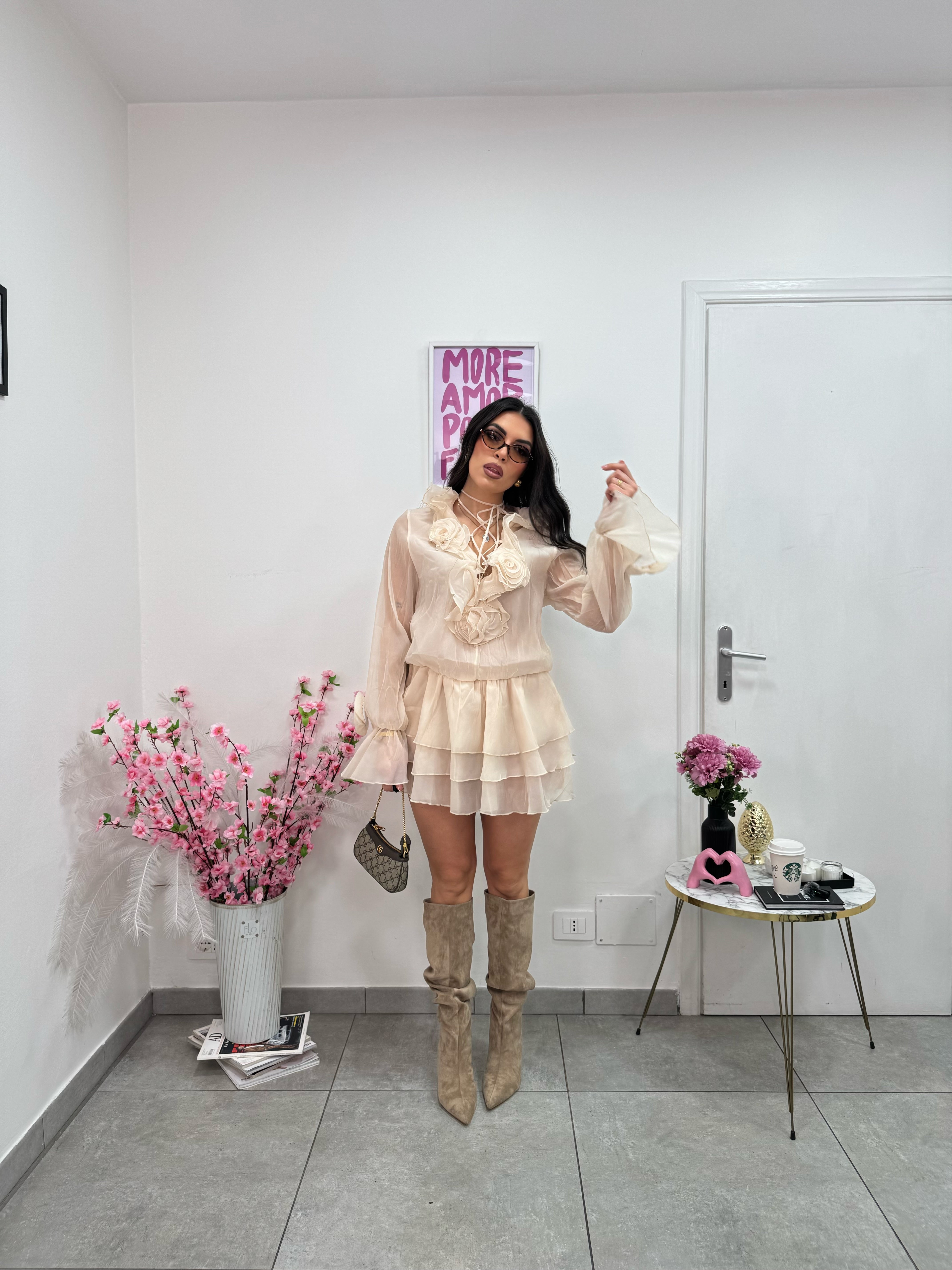 Abito Rose Doll Panna