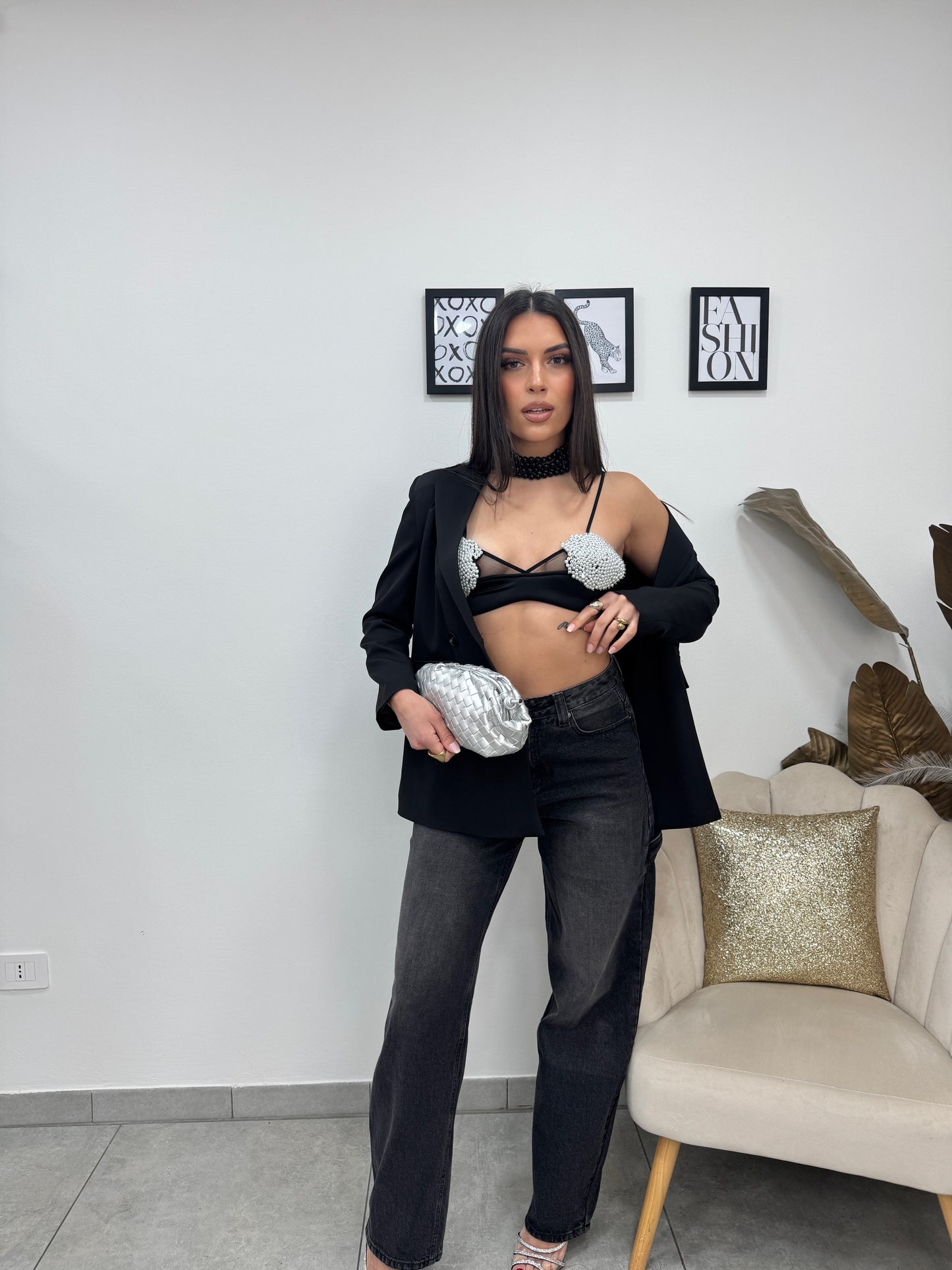 Bralette Pearl Nera