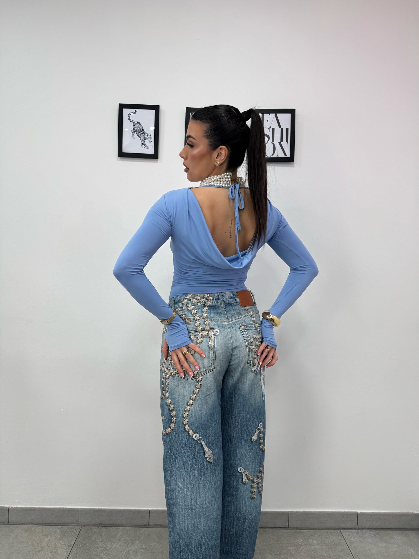 Maglia Back Turchese