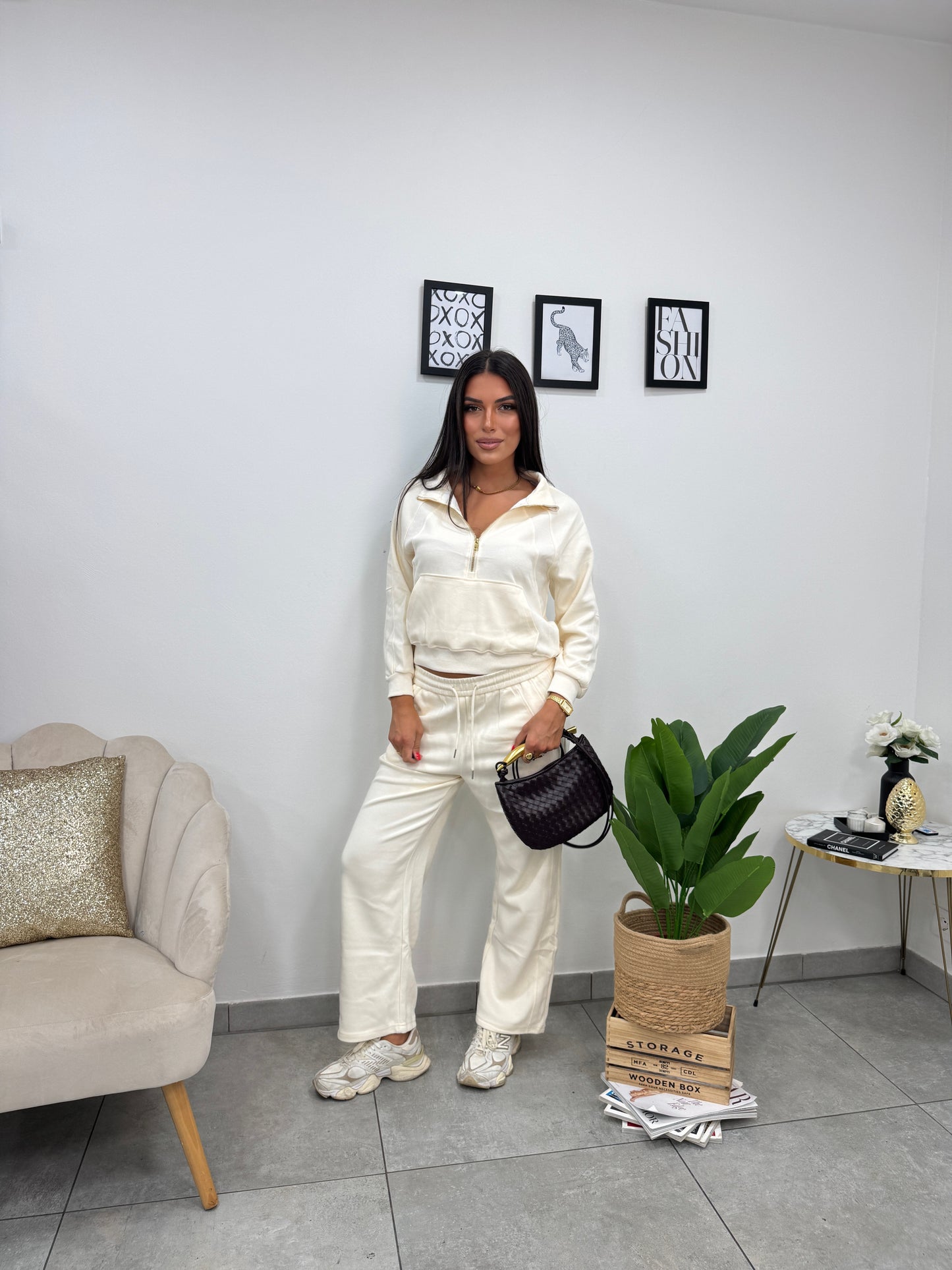 Cordset Tuta Comfy Panna