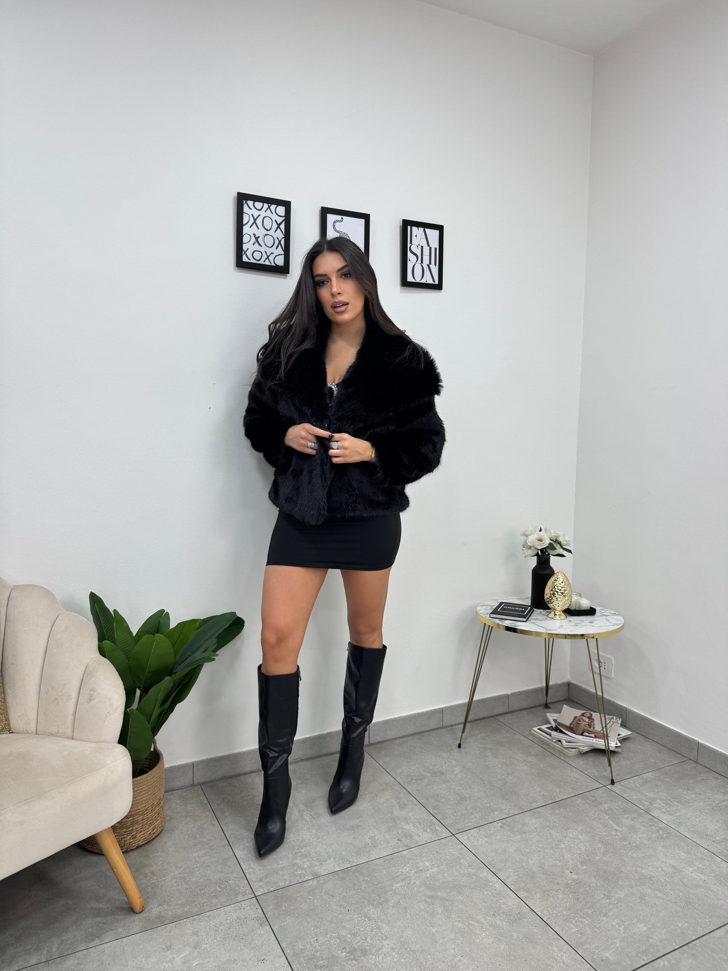 Ecopelliccia Piccadilly Nera