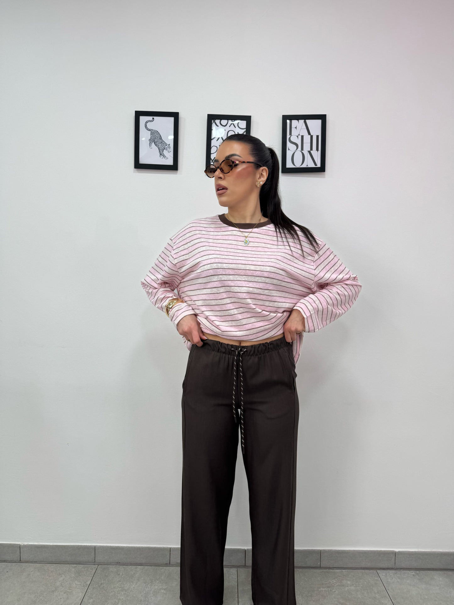 Pantalone Casual Marrone