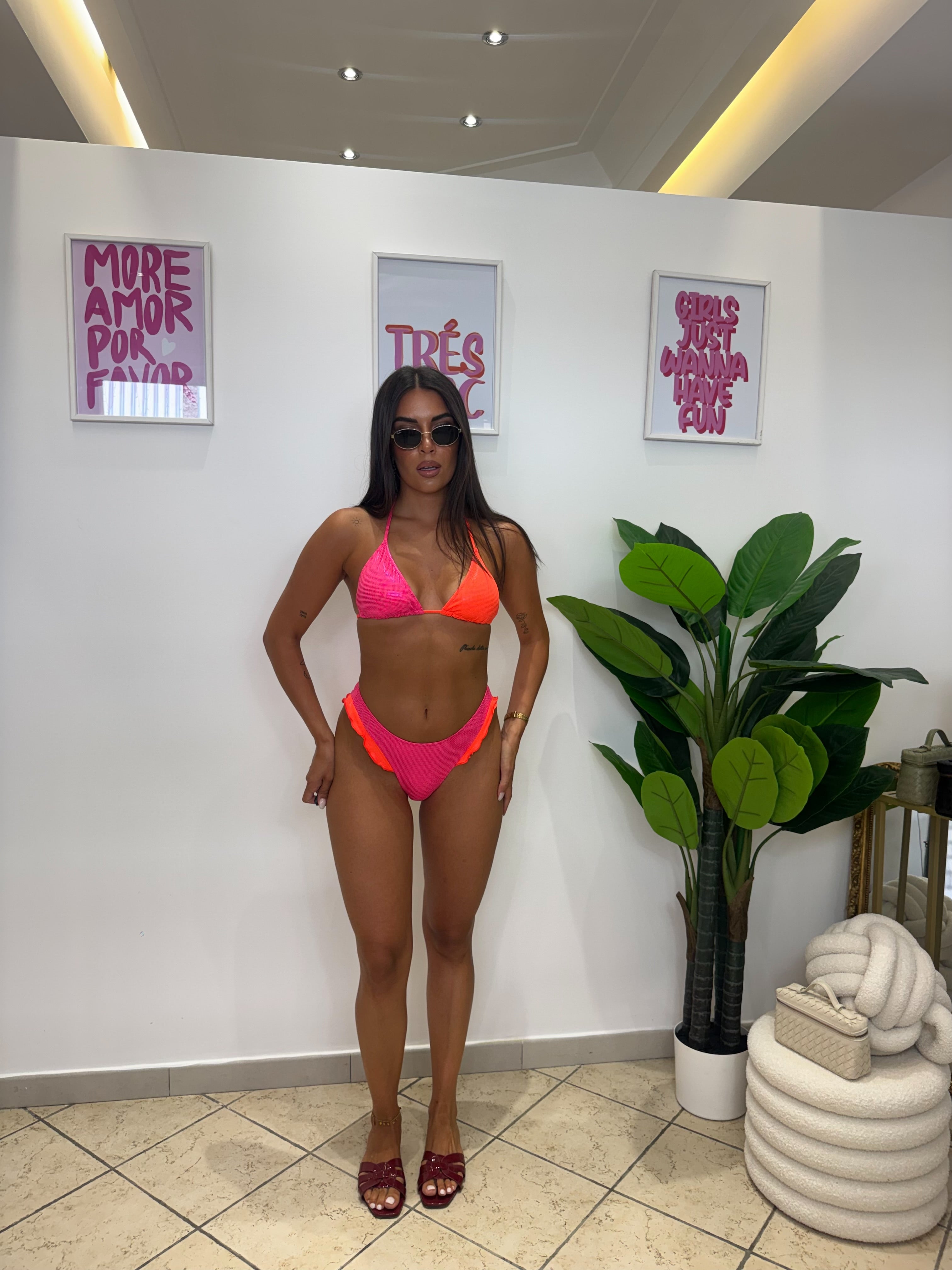 Bikini Colorful Corallo/Rosa