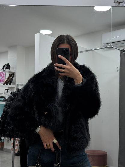 Ecopelliccia Piccadilly Nera