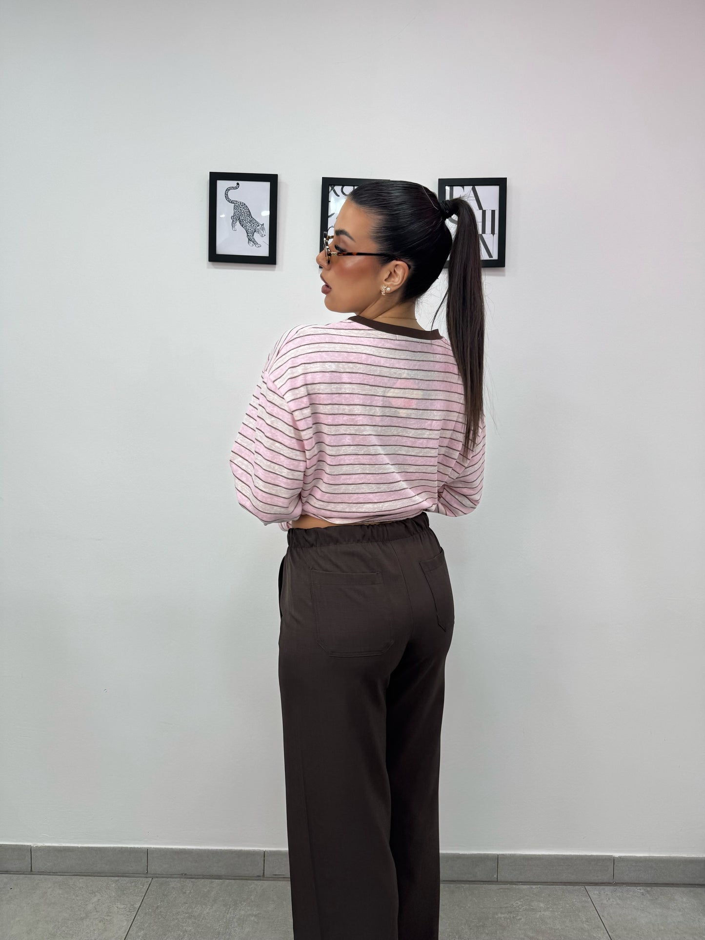 Pantalone Casual Marrone