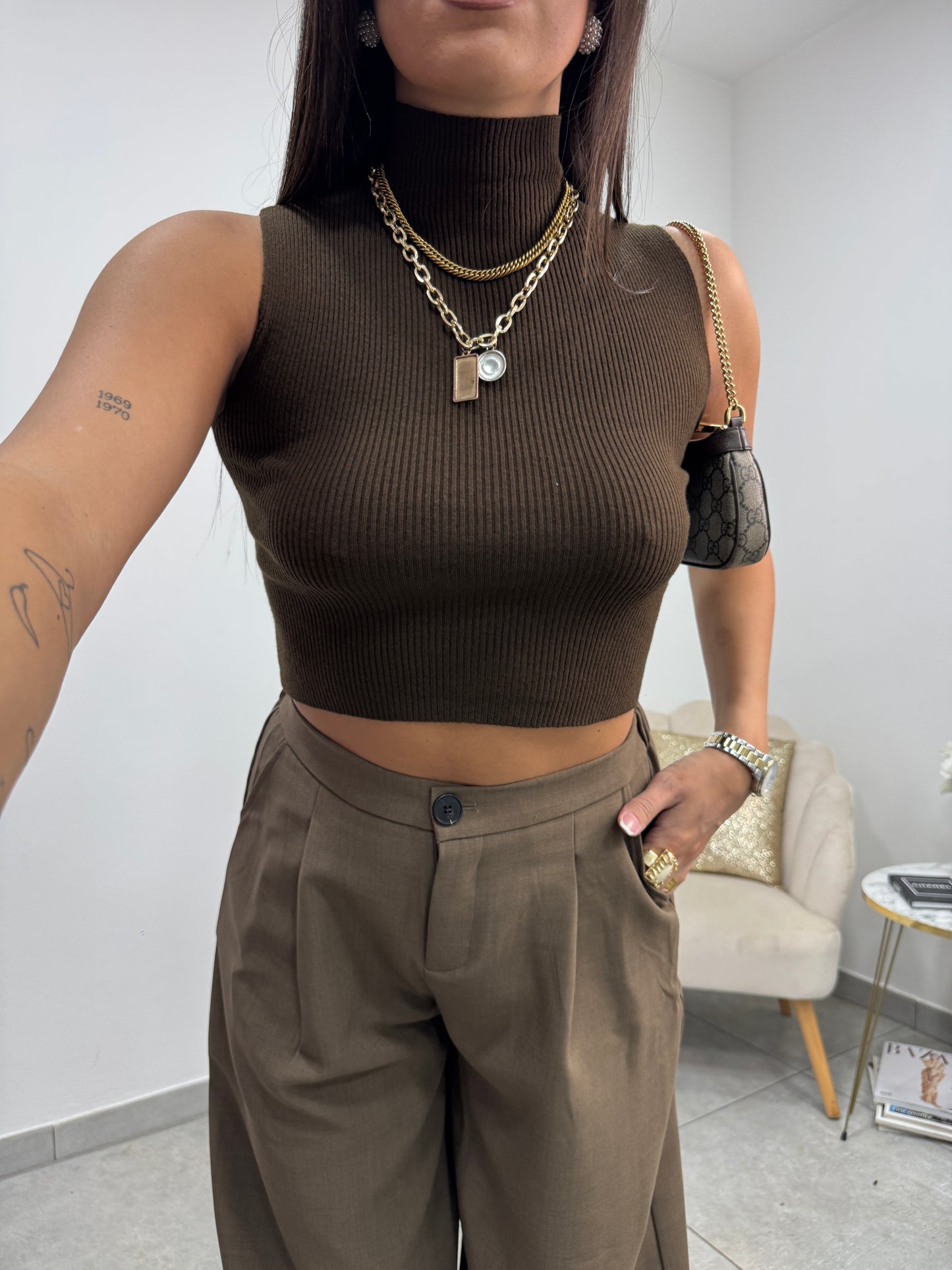 Top Lupetto Smanicato