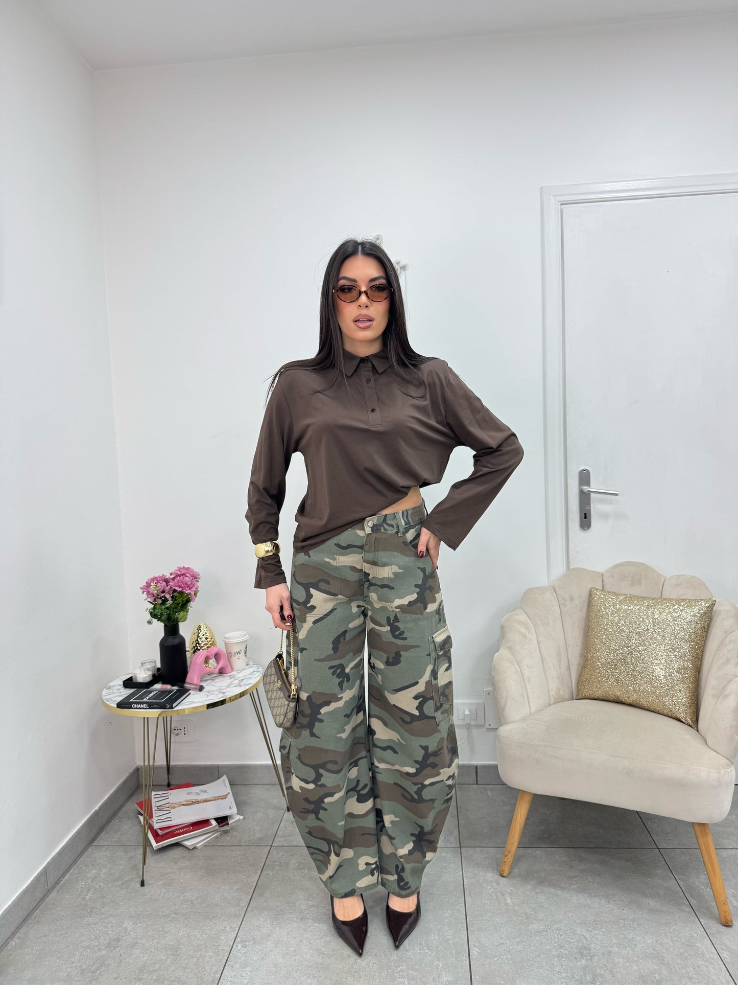 Maglia Polo Easy Marrone