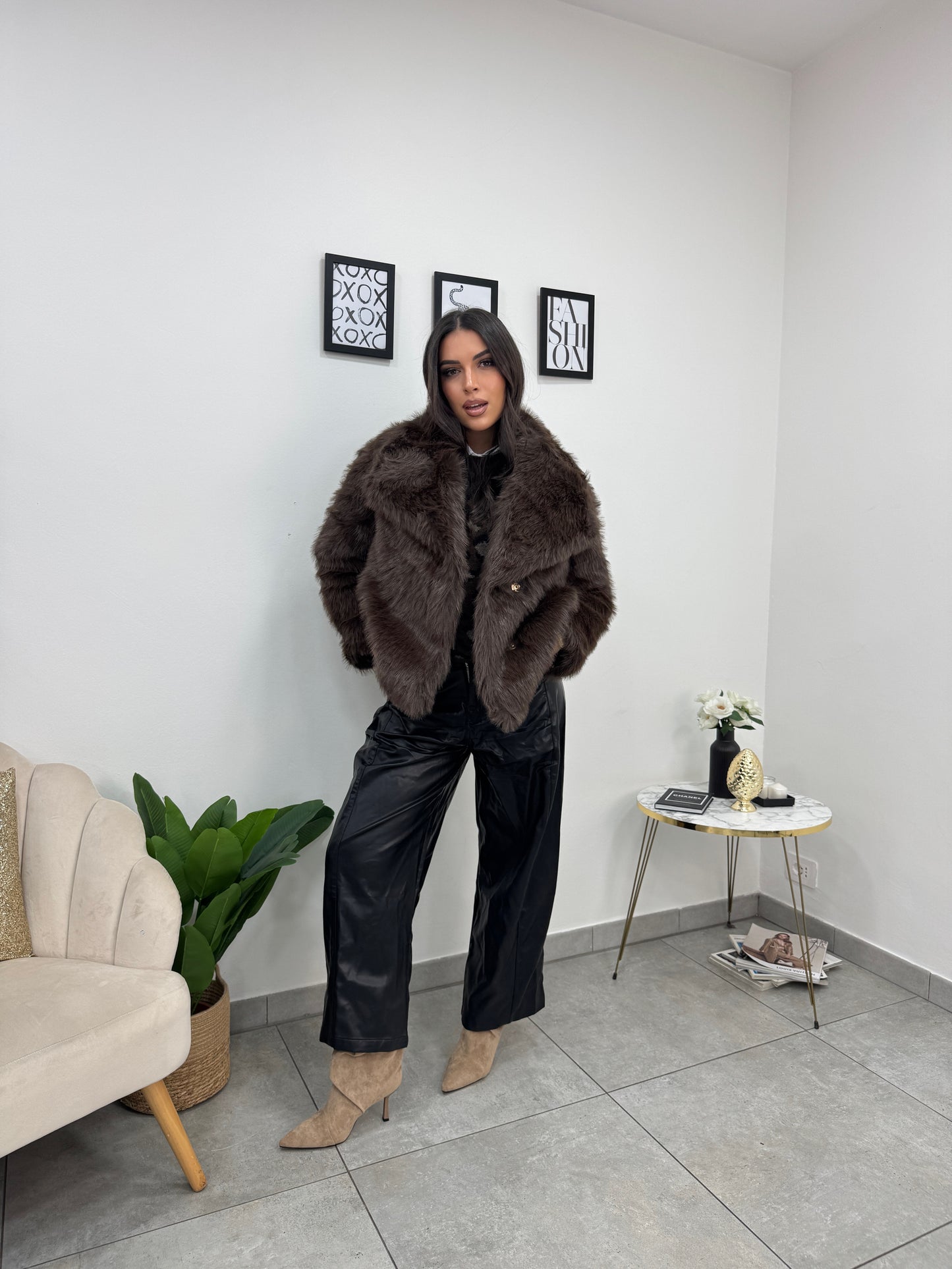 Ecopelliccia Piccadilly Marrone 2