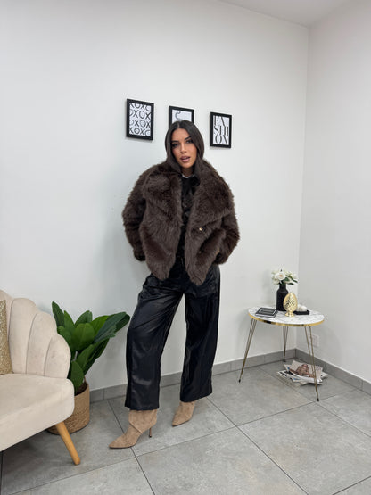 Ecopelliccia Piccadilly Marrone 2