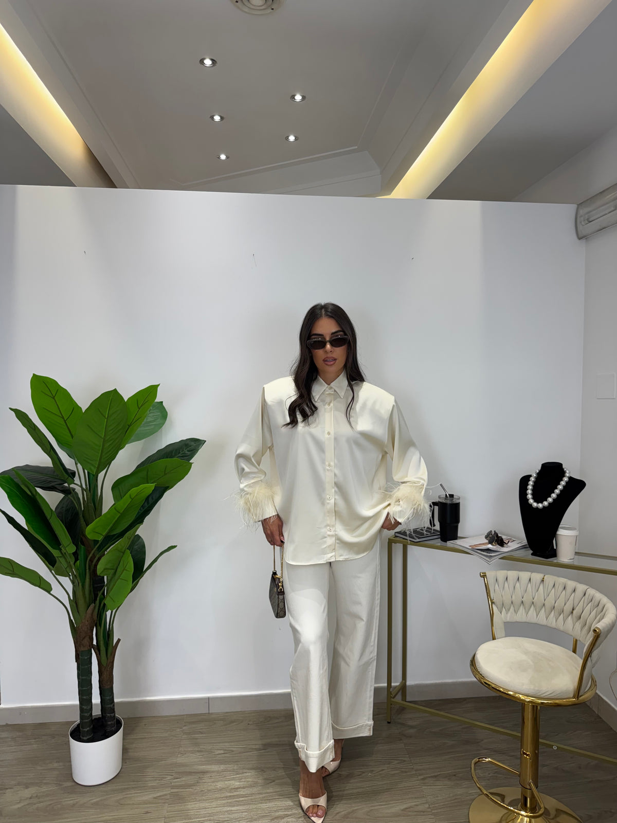 Camicia Luxury Plume Panna