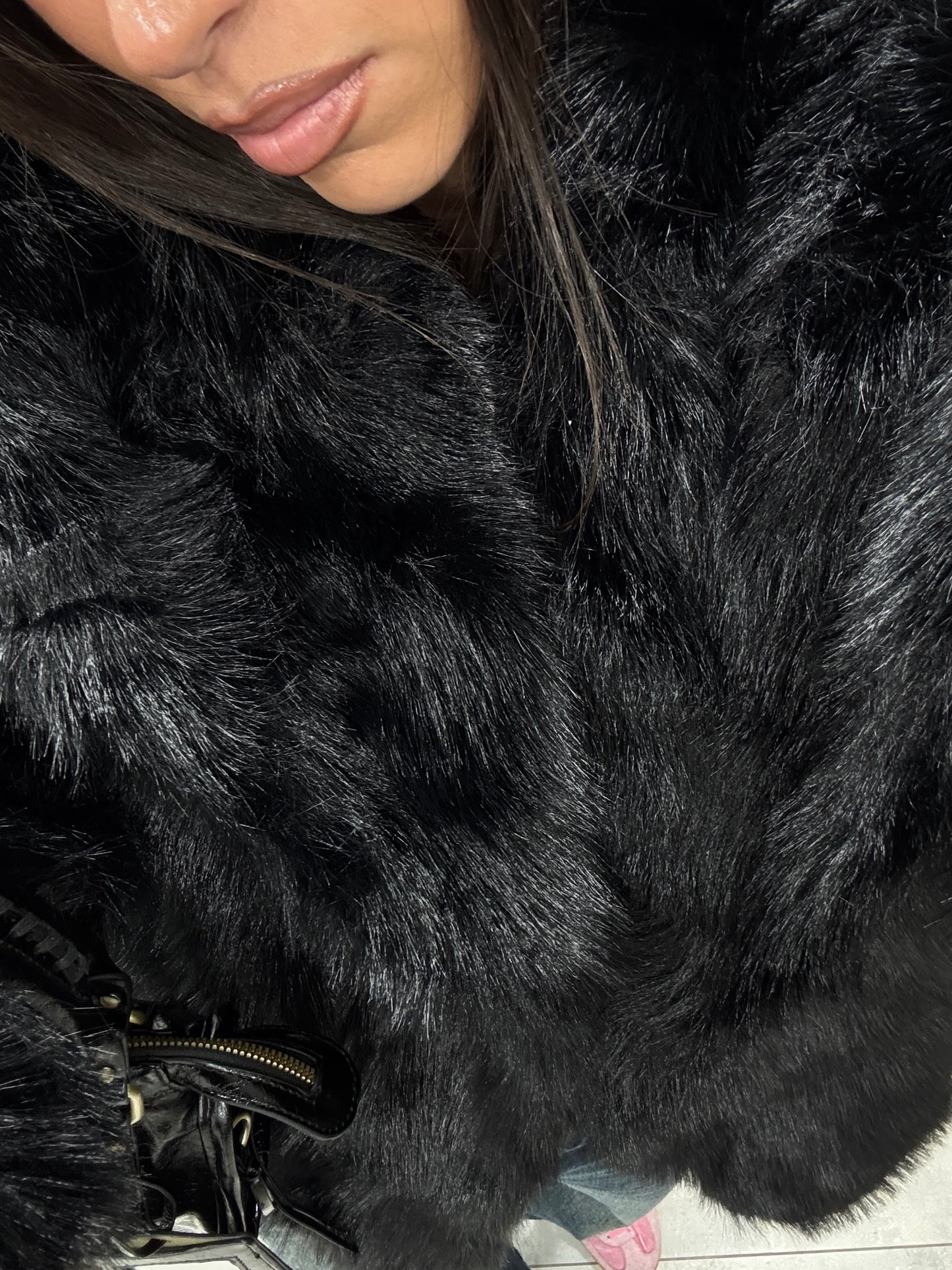 Ecopelliccia Piccadilly Nera