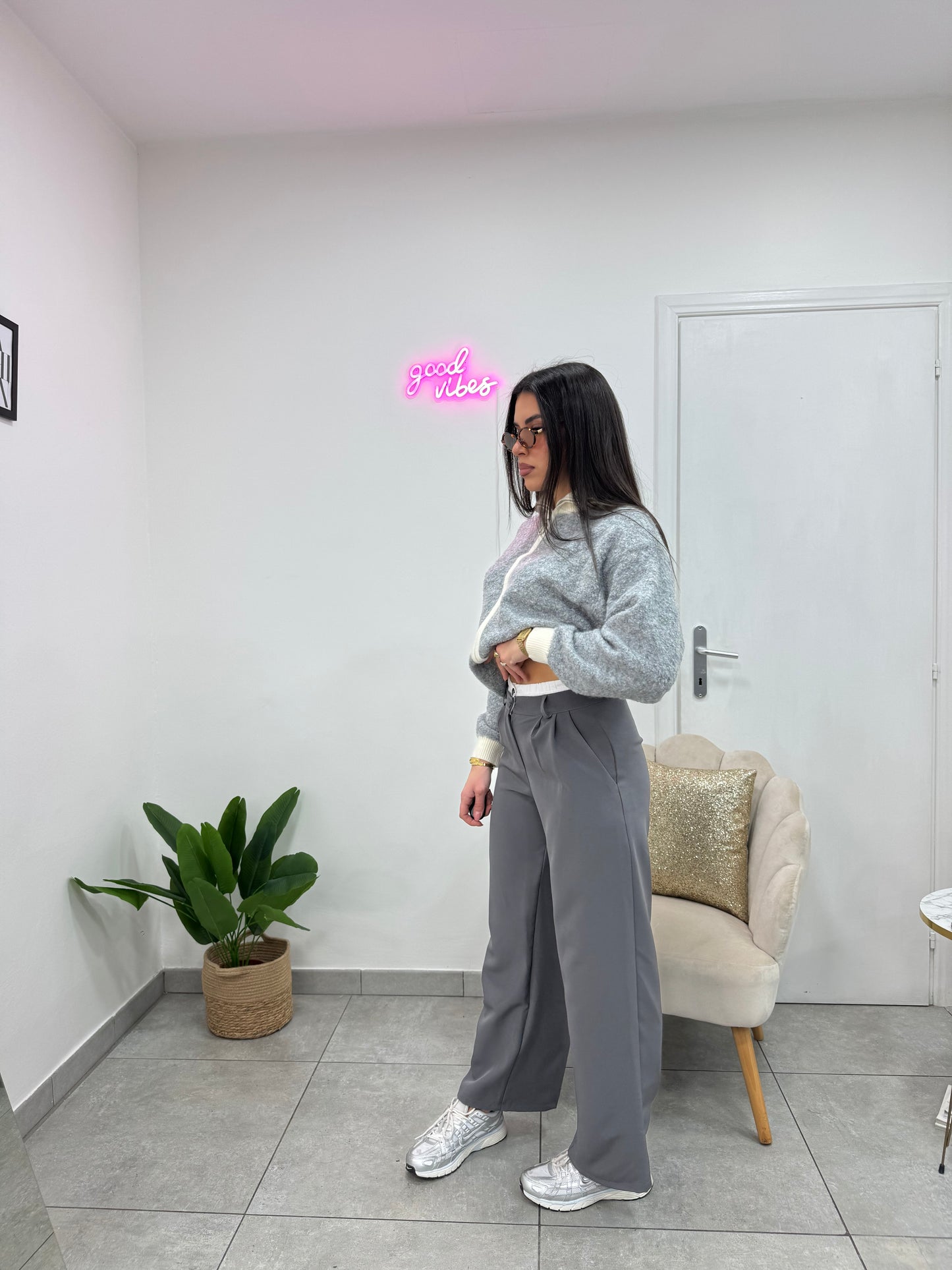 Pantalone Boxer Grigio