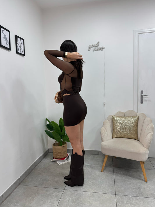 Abito Friday Marrone