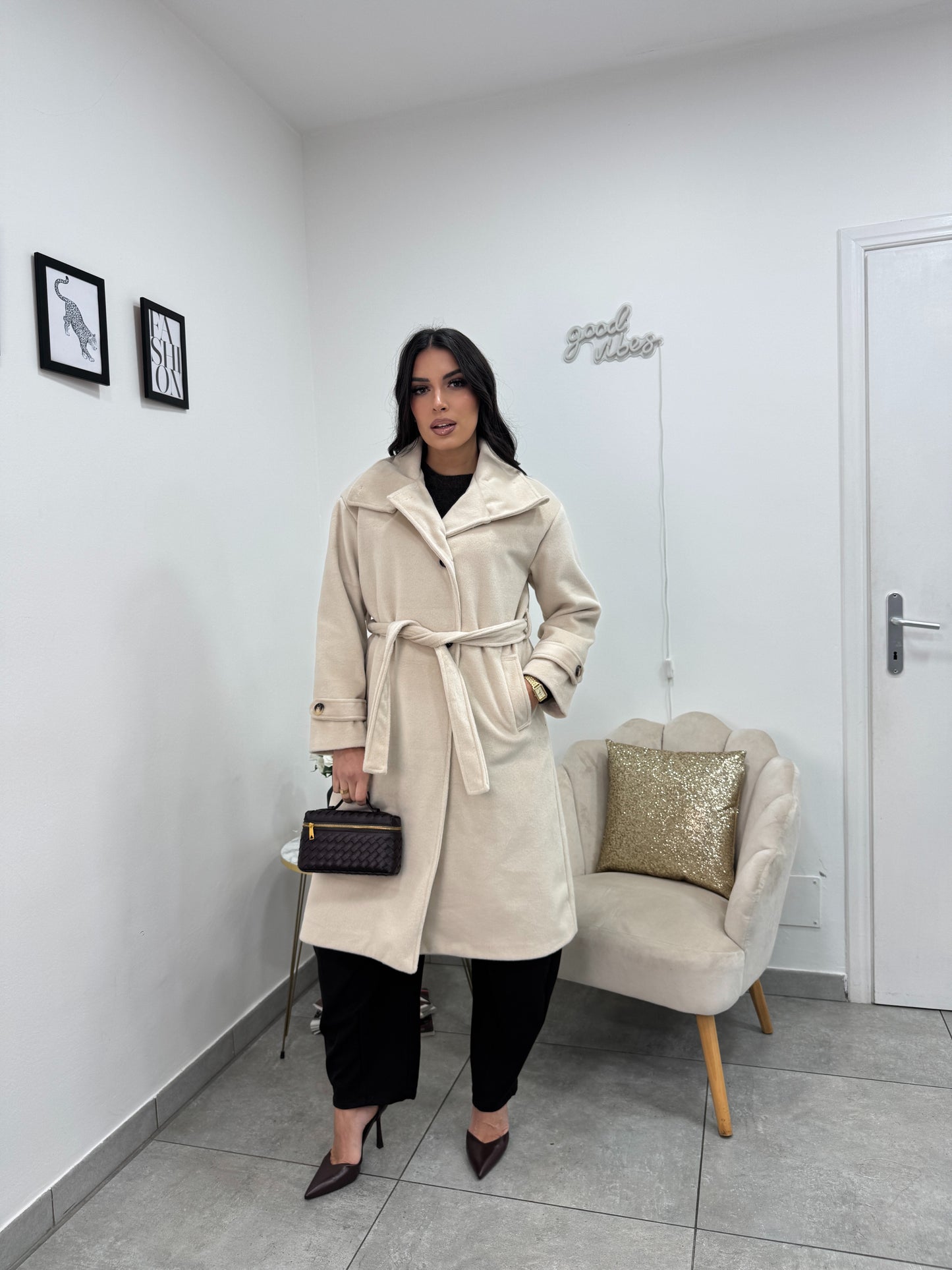 Cappotto Fall Panna