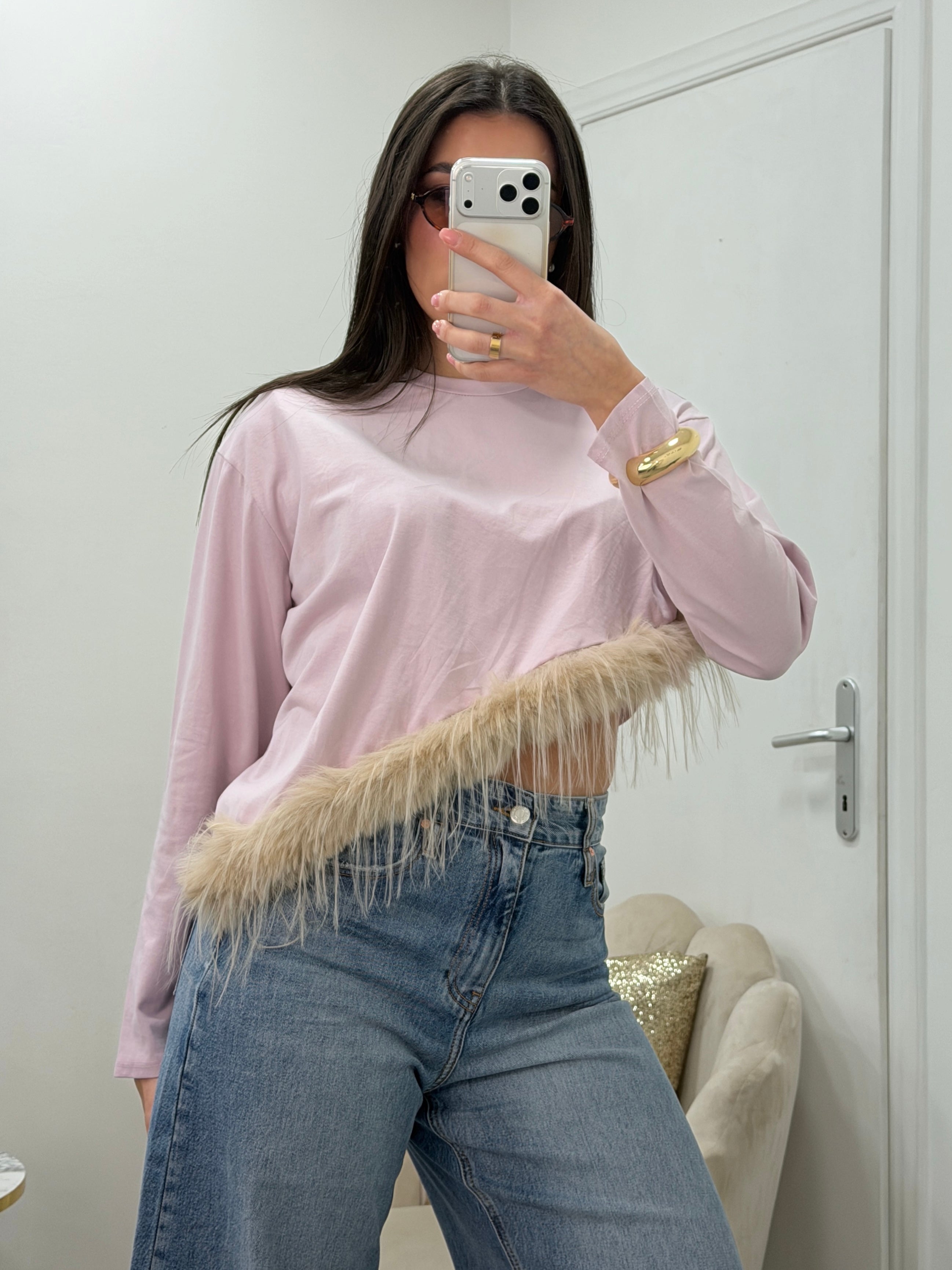 Maglia Plume Rosa