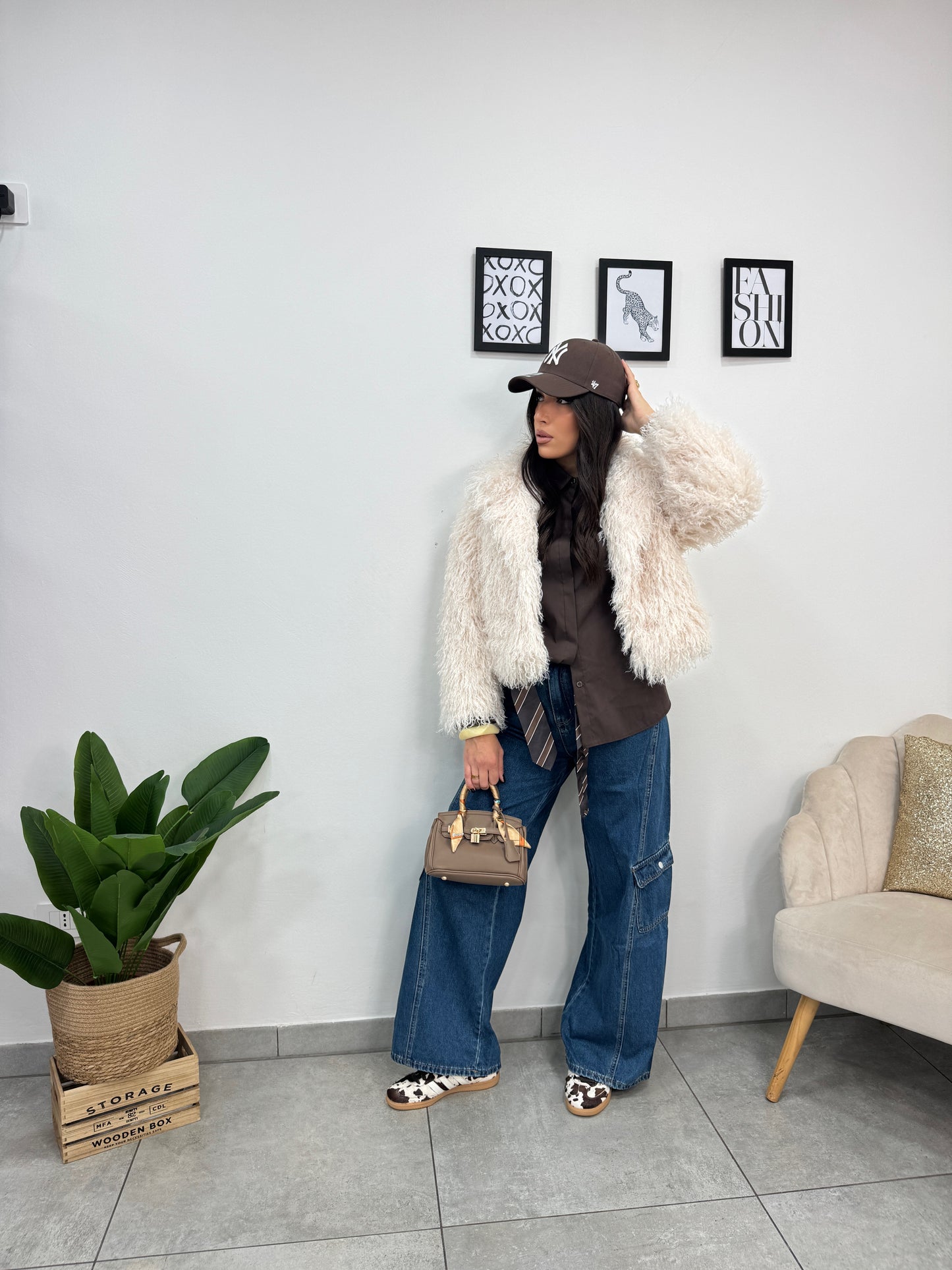 Ecopelliccia Crazy Panna