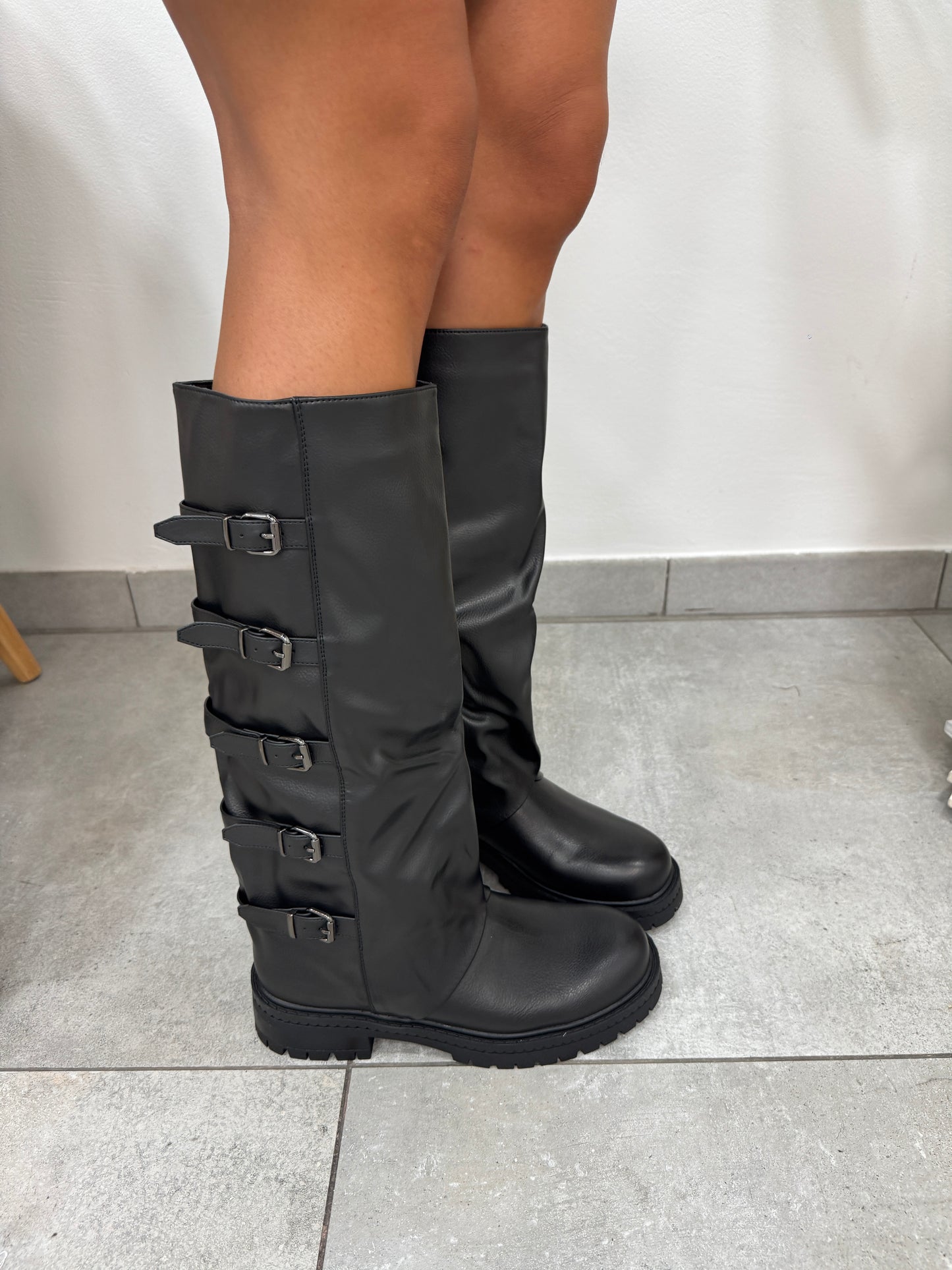 Stivali Biker Neri